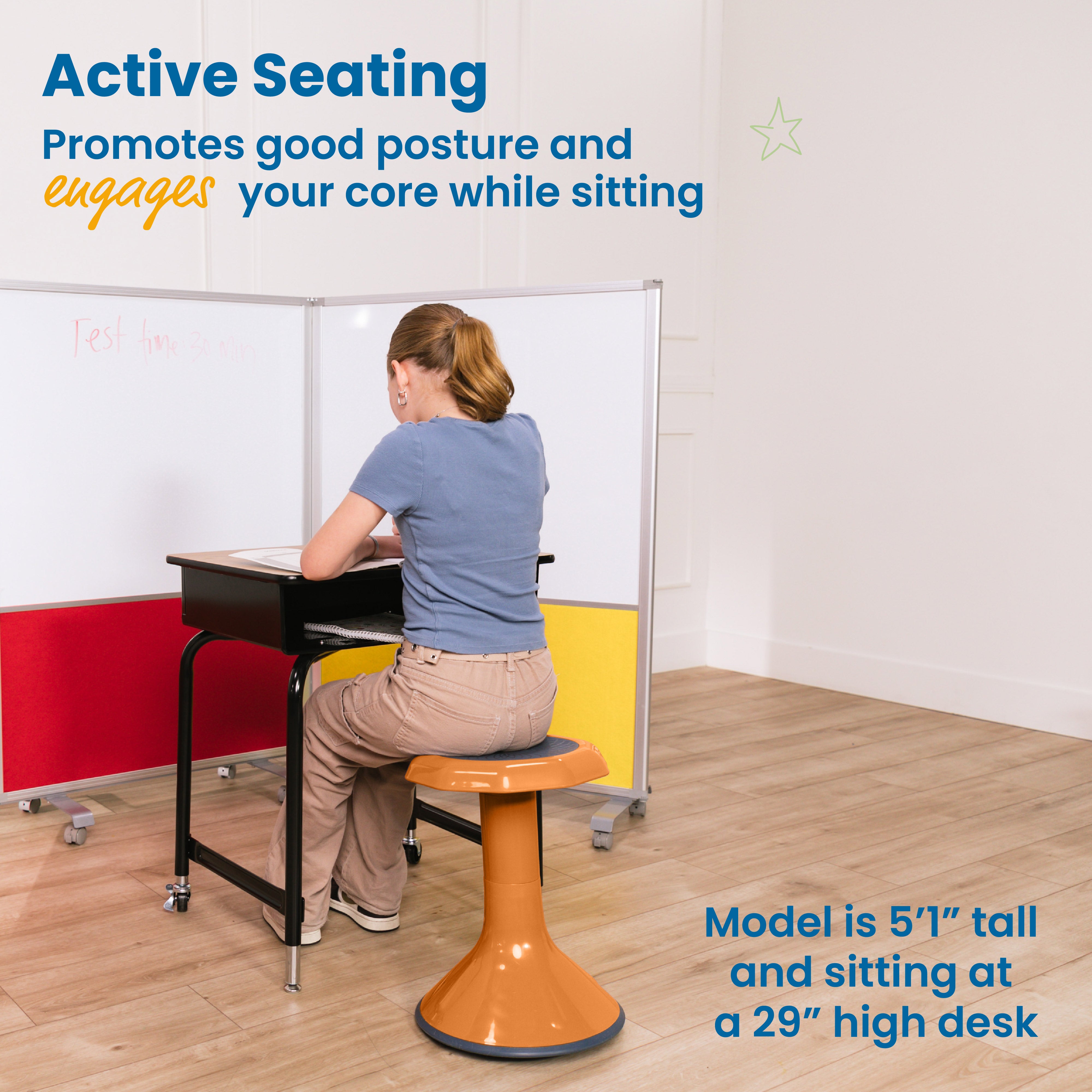 ACE Active Core Engagement Wobble Stool, 18-Inch Seat Height