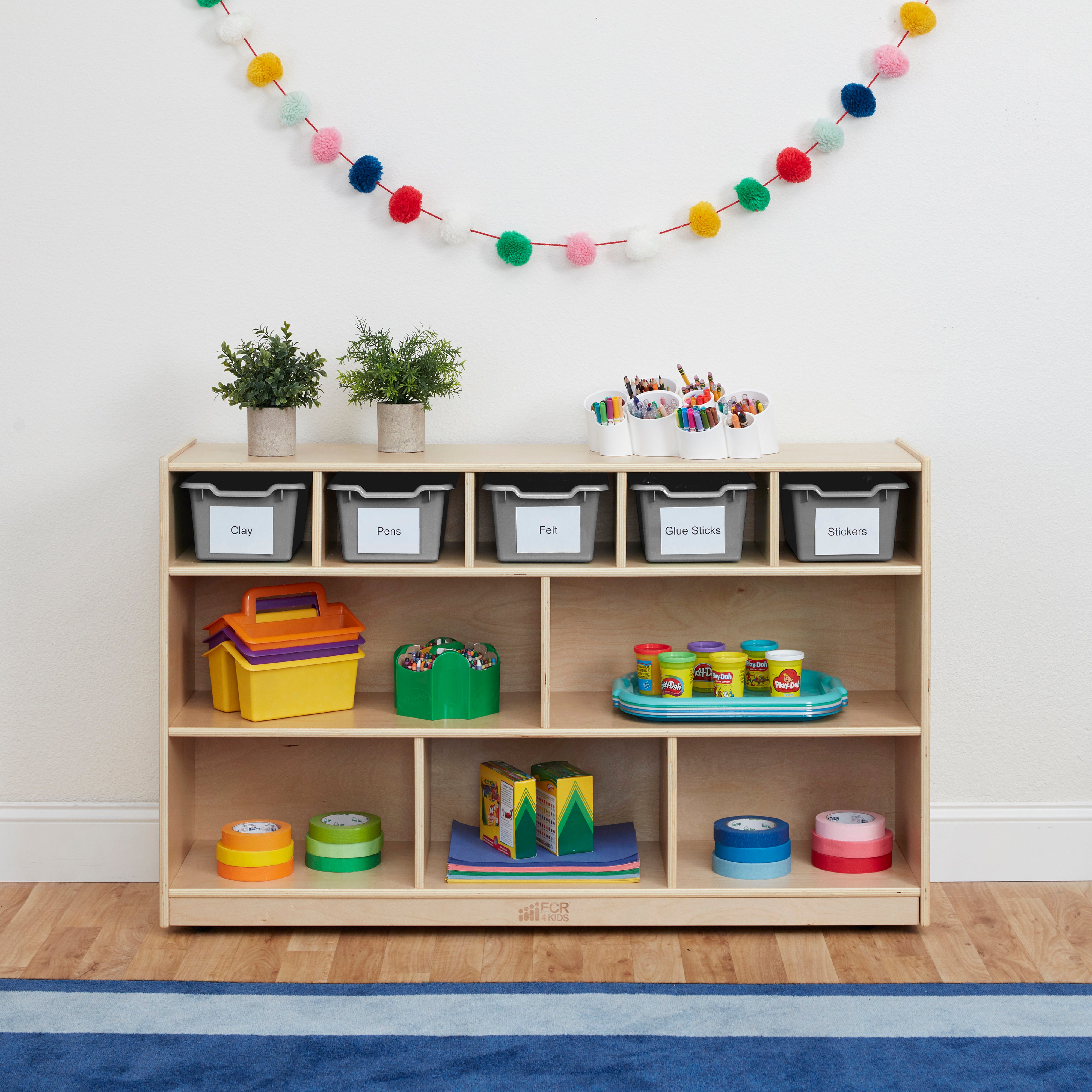 Scoop Front Storage Bin, 5-Piece