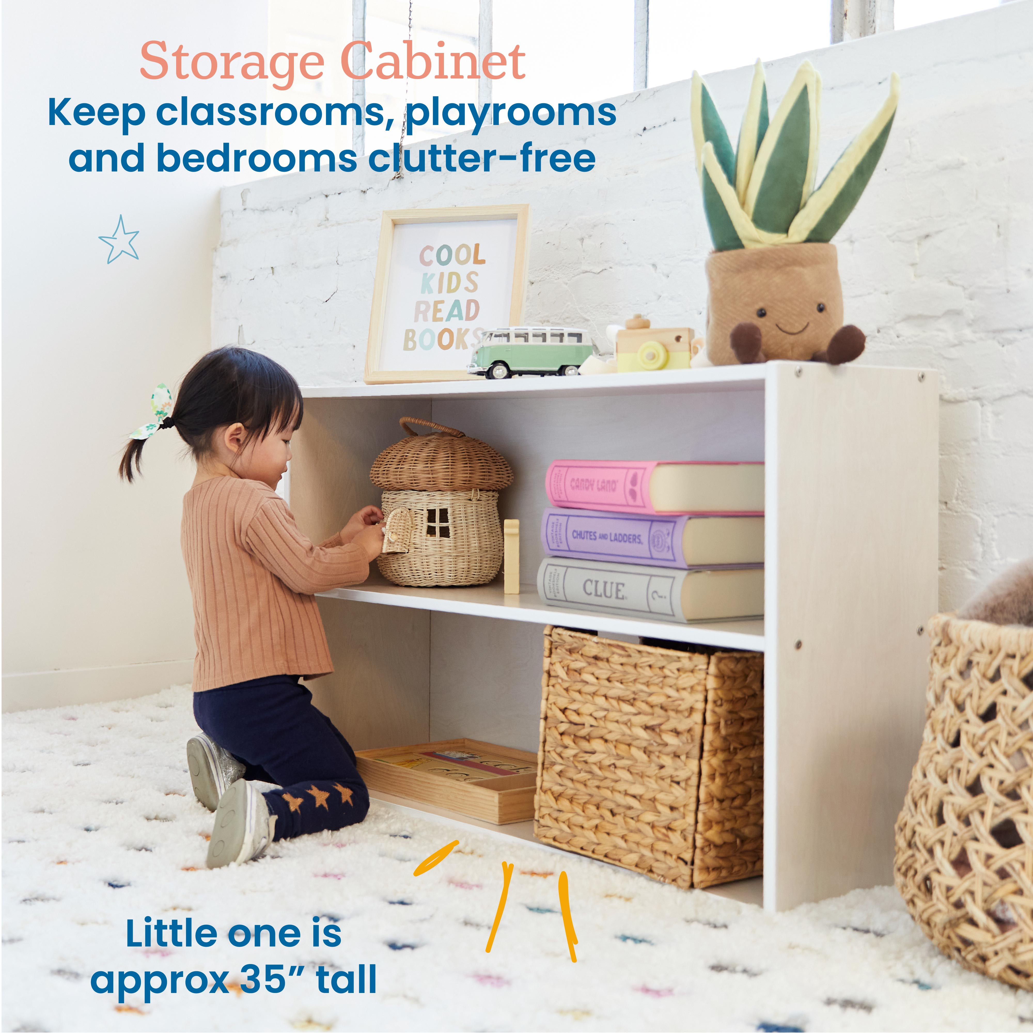 Streamline 2-Shelf Storage Cabinet, 24in