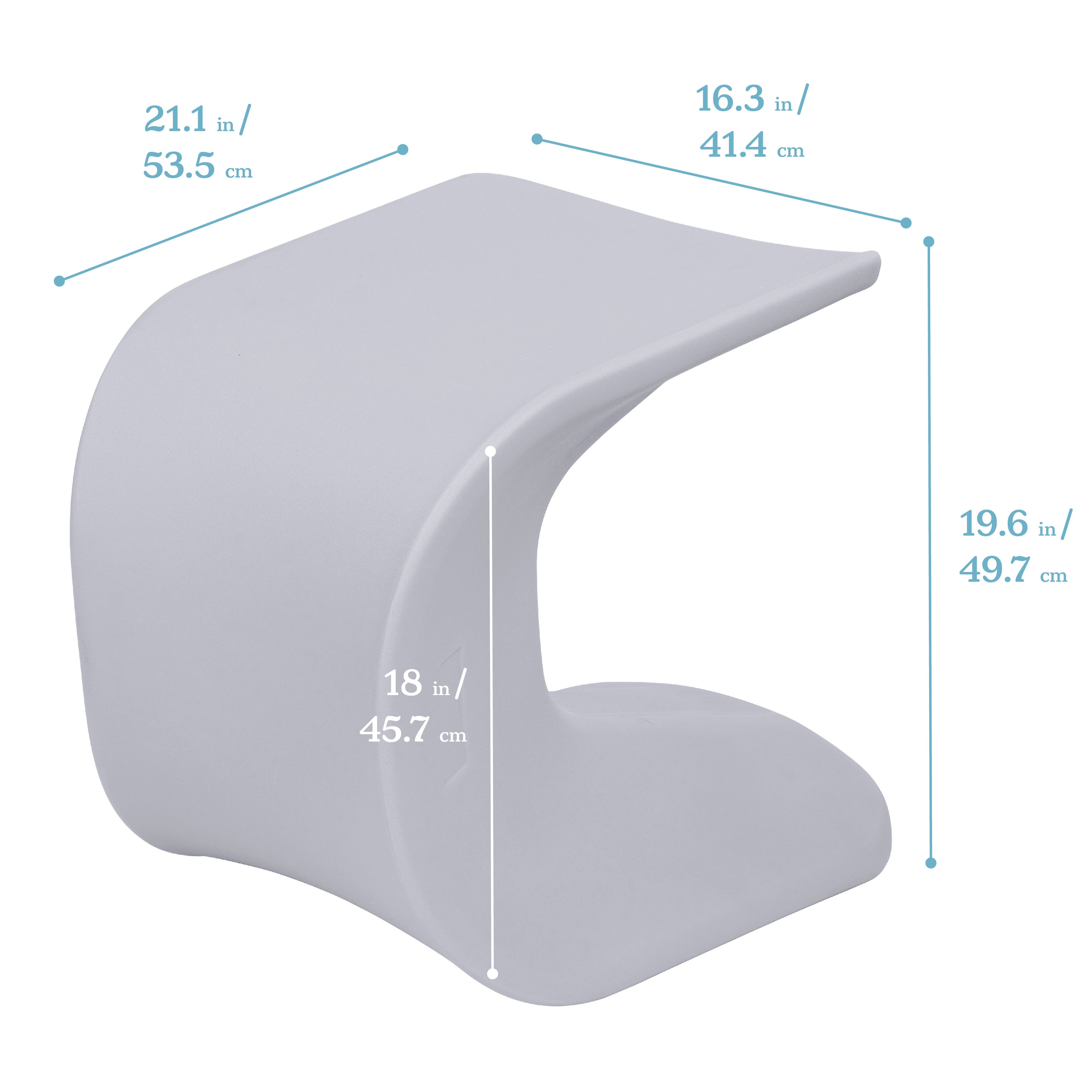 Wave Seat, 18in - 19.6in Seat Height