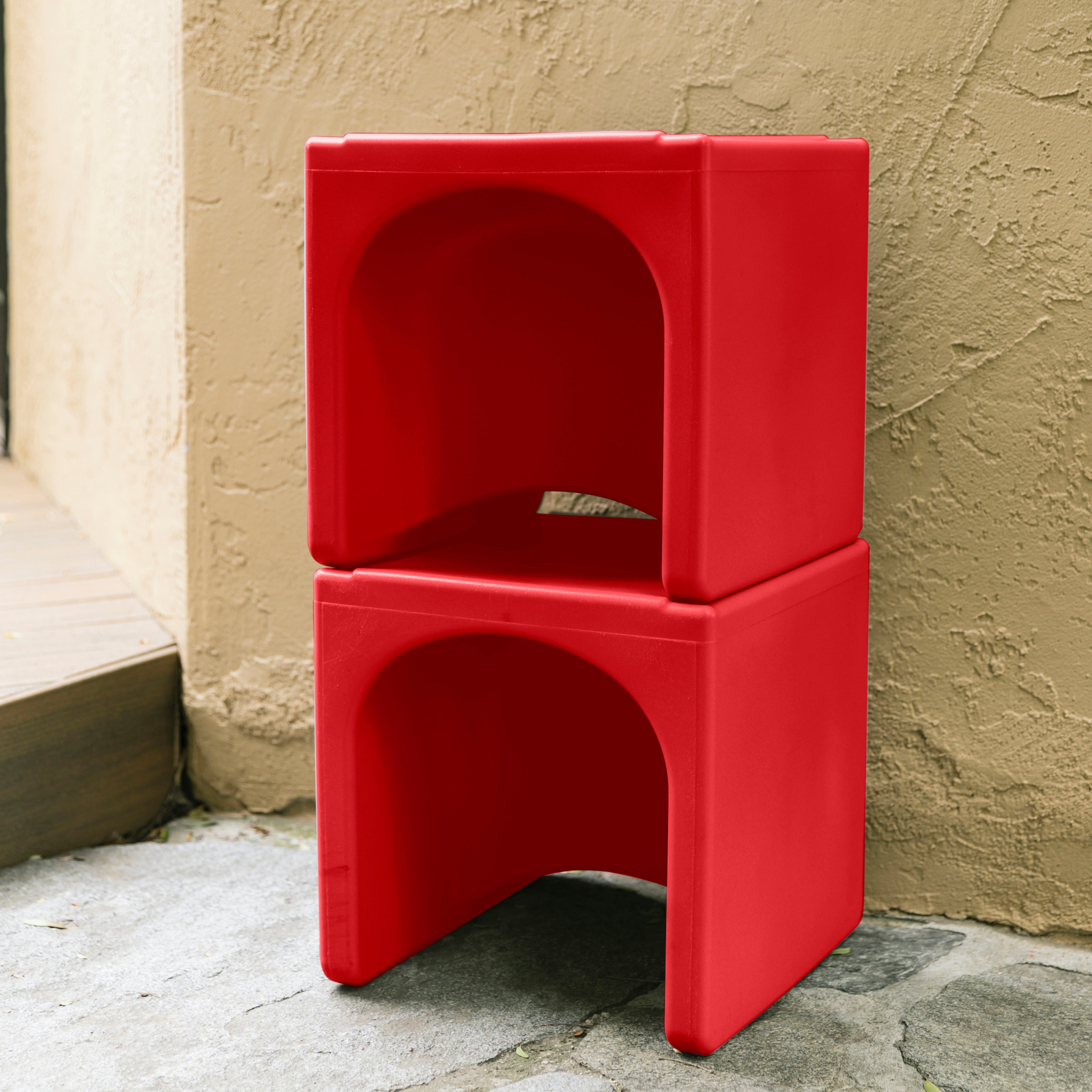 Tri-Me Table and Cube Chair Set, 3-Piece