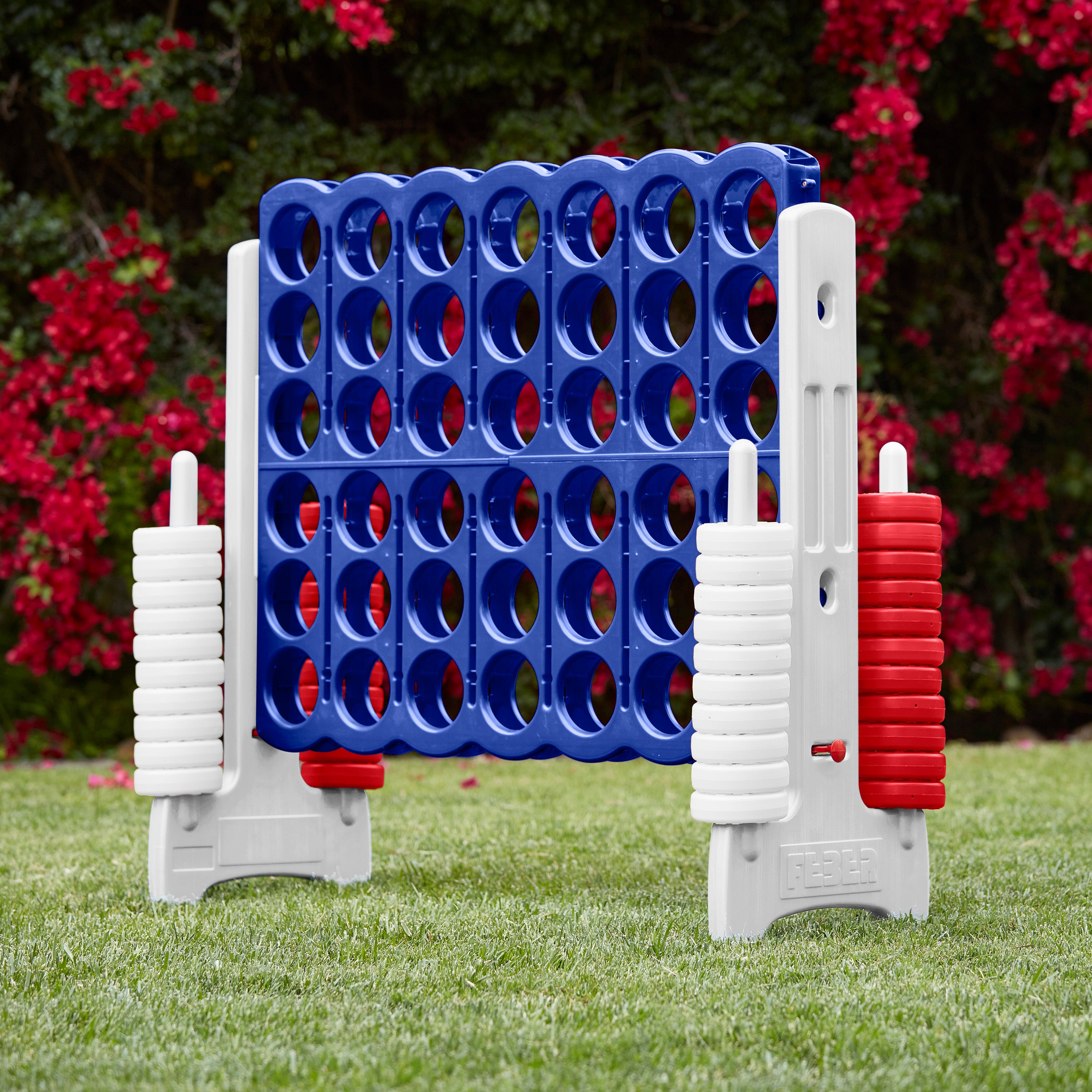 Jumbo 4-To-Score Giant Game with 42 Rings and Reset Sliders