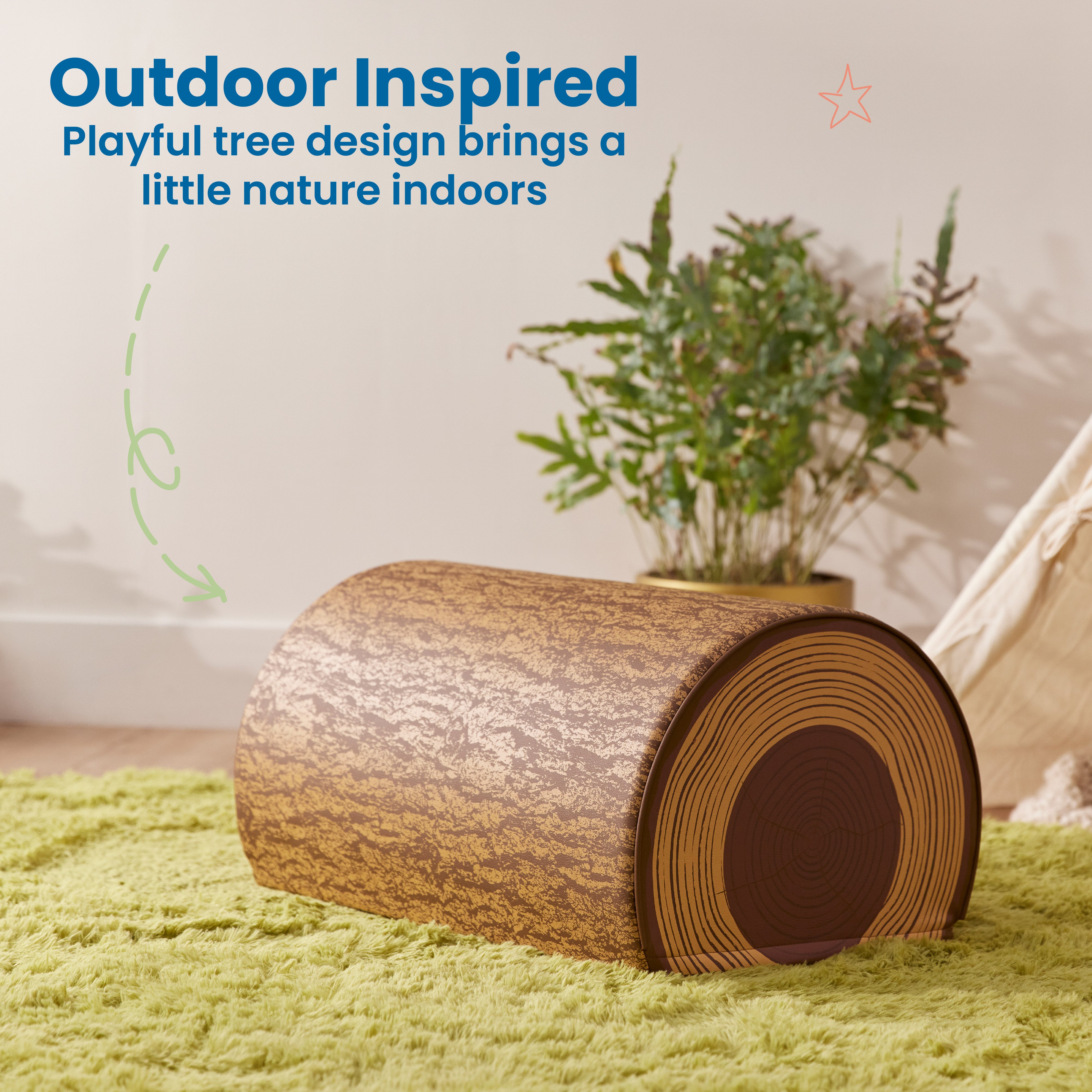 Tree Log Bench, 12in