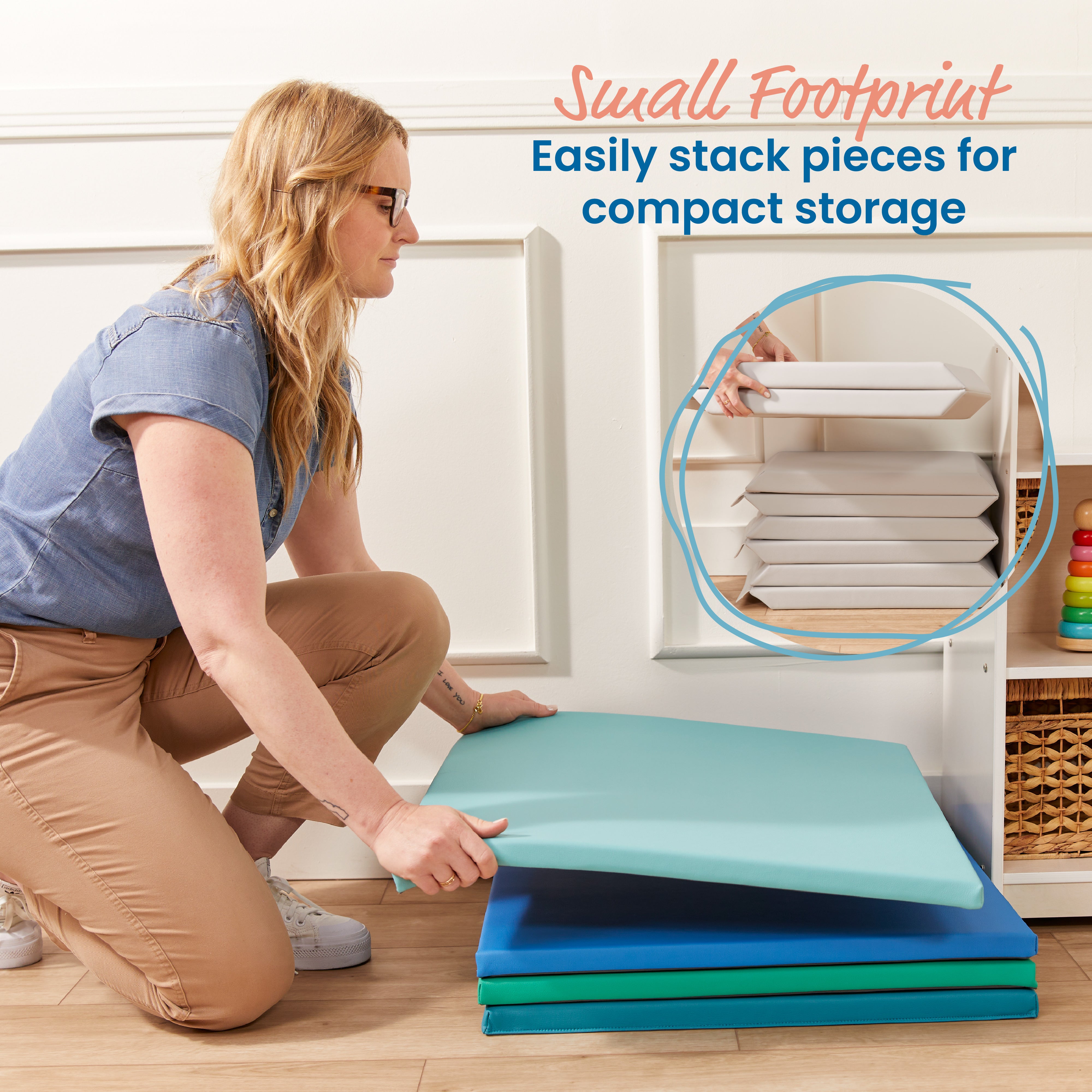 Play Patch Activity Mat and Toy Bins, 6-Piece