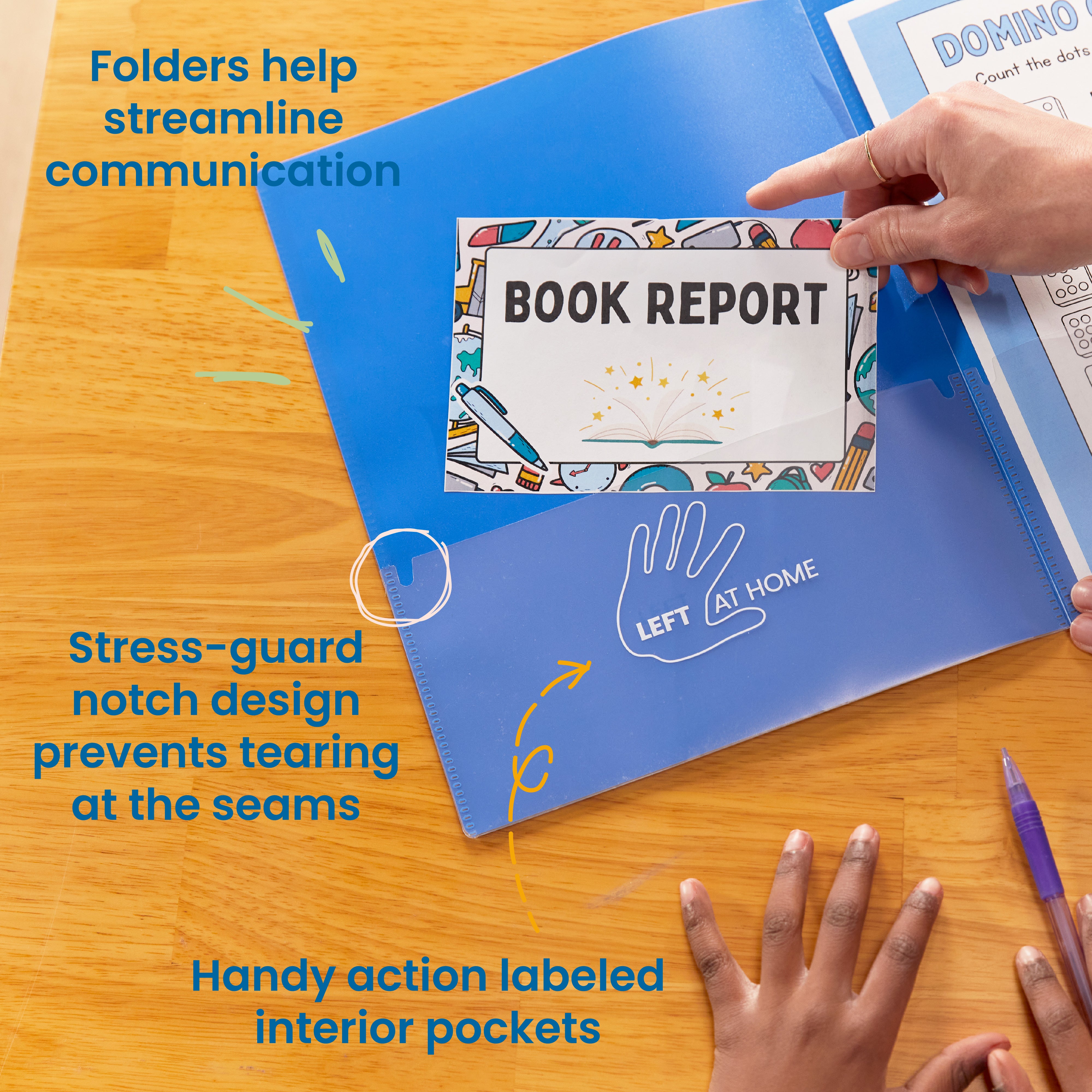 2-Pocket Parent-Teacher Classroom Communication Folder, 36-Piece