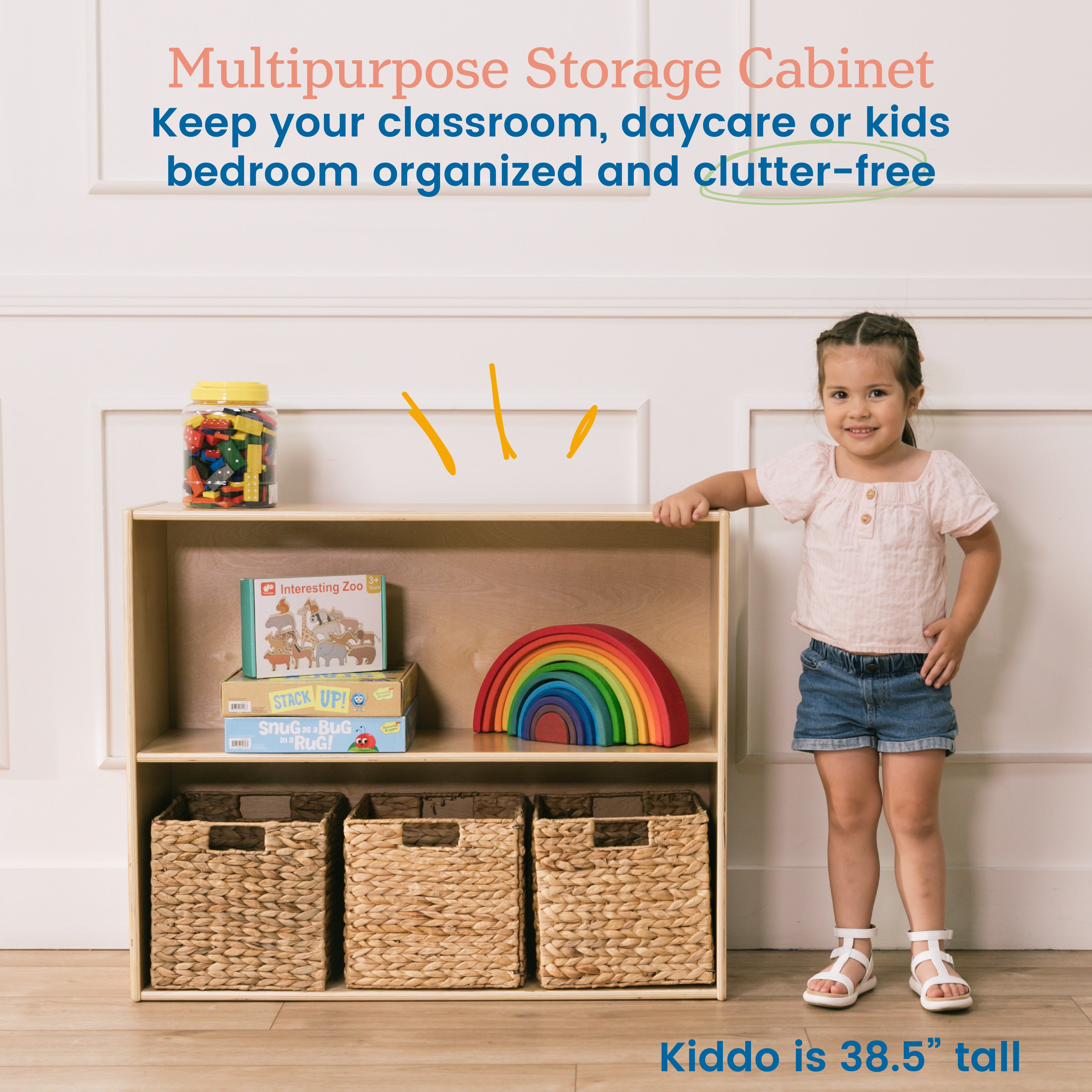 Streamline 2-Shelf Storage Cabinet, 30in