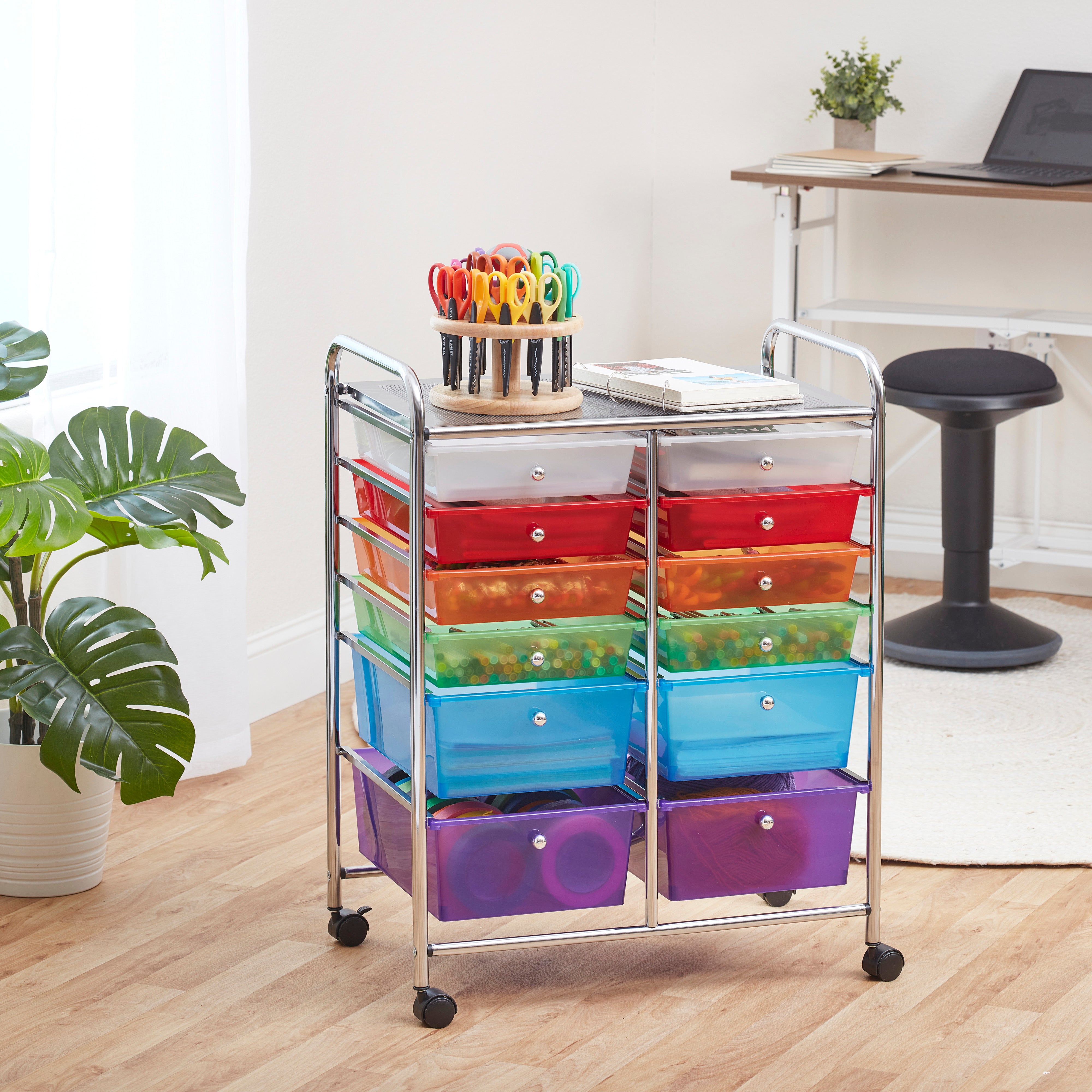 12-Drawer Everyday Rolling Utility Storage Cart