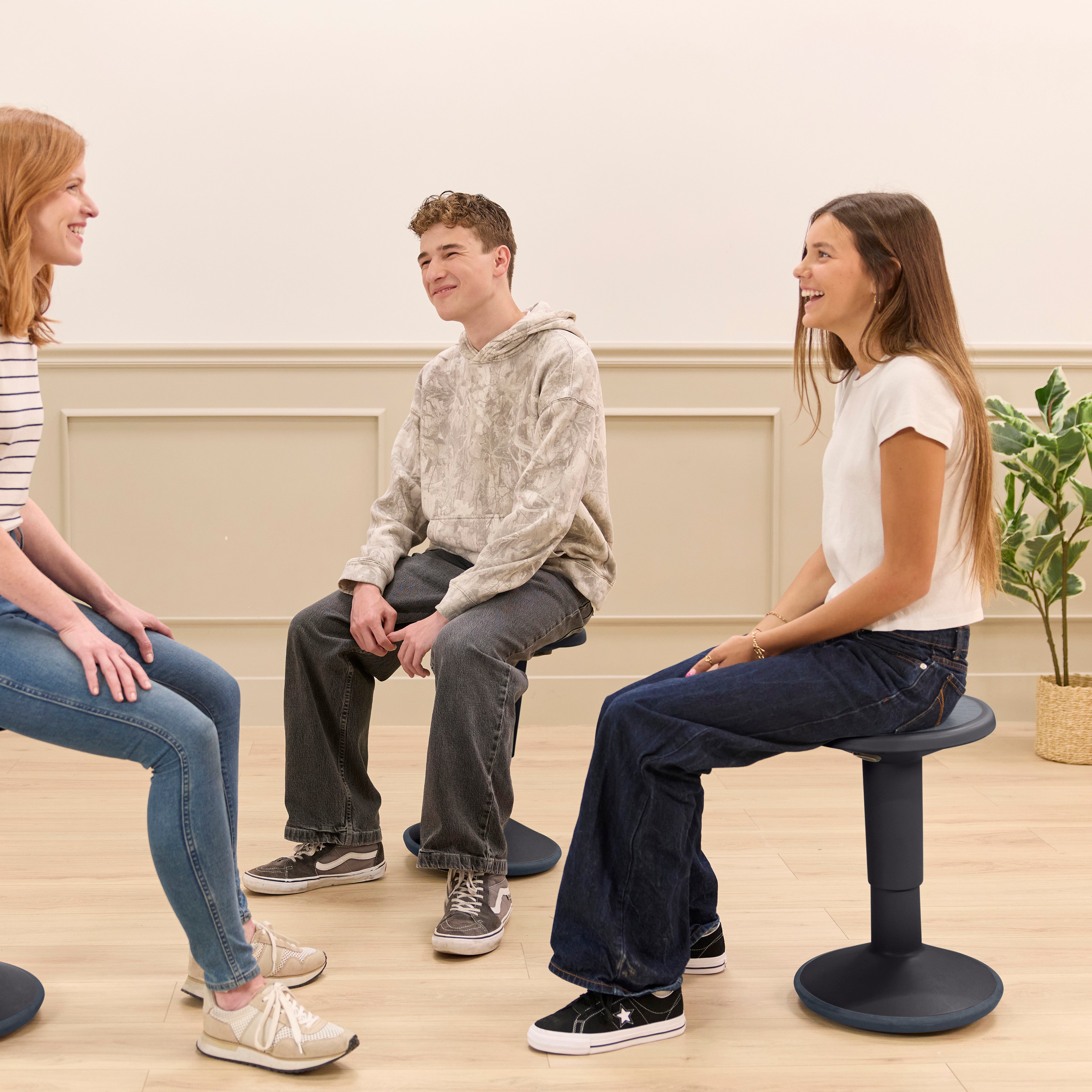 Adjustable Height Active Learning Wobble Stool