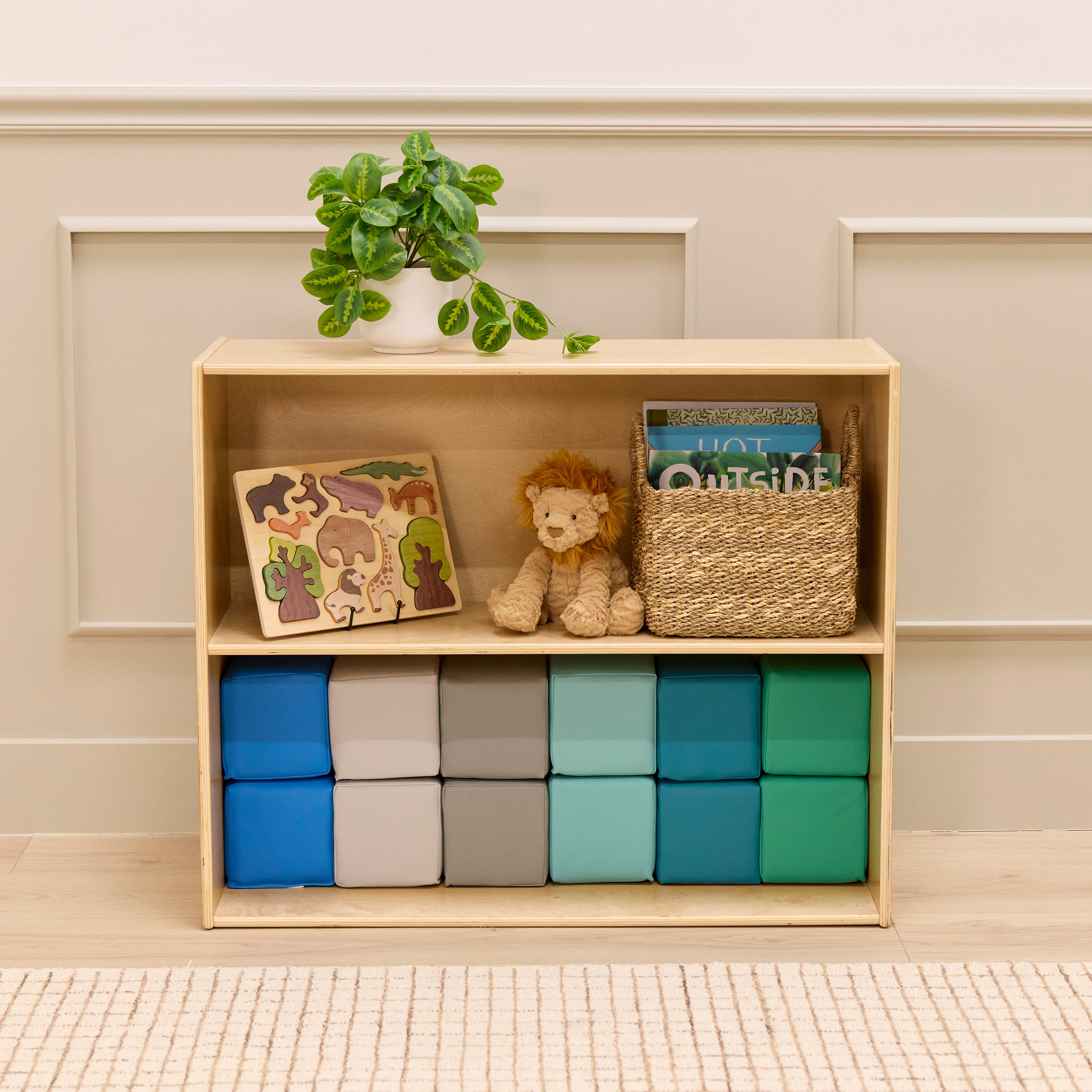 Mosaic Toddler Foam Building Blocks, 12-Piece