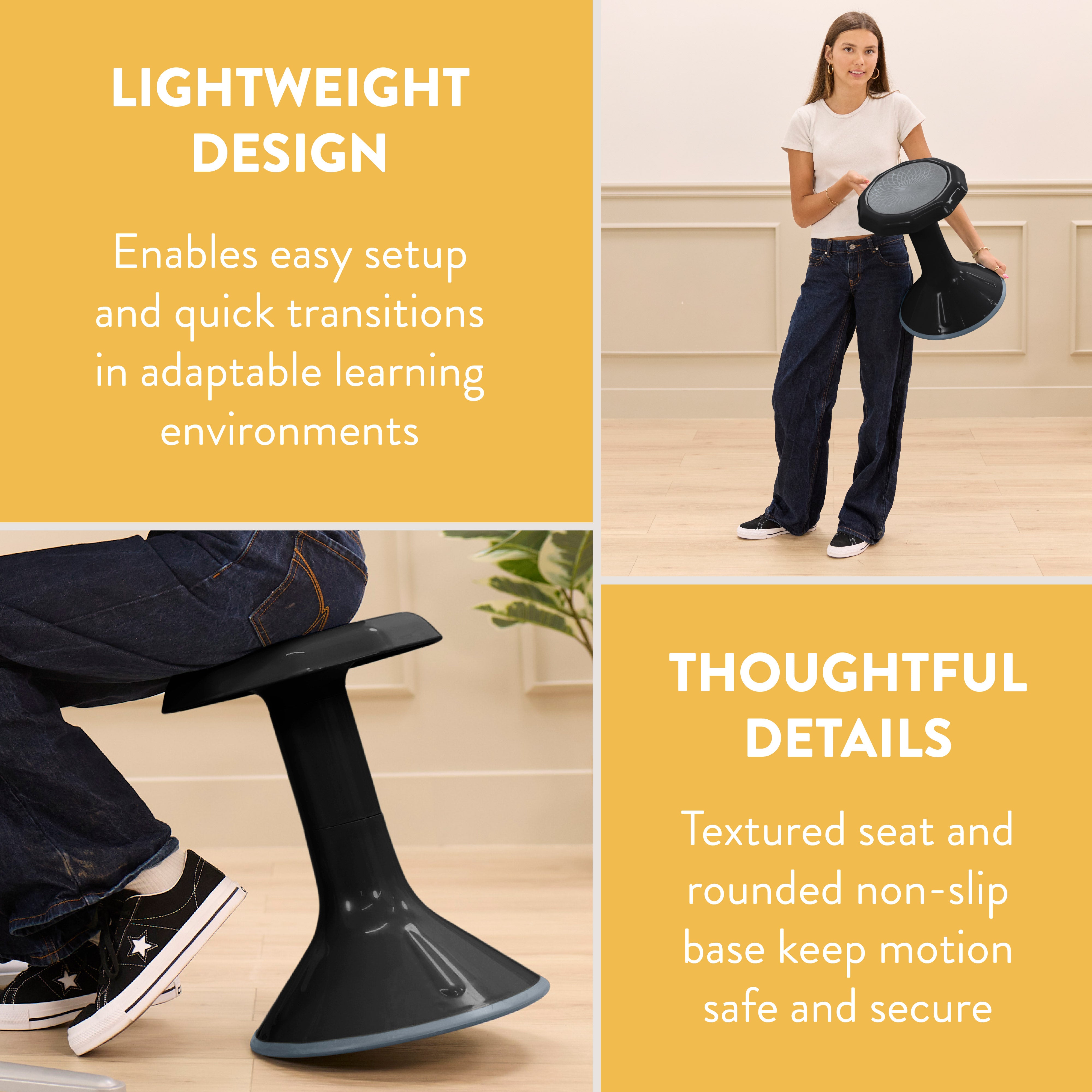 Wobble Sensory Stool, 18in Seat Height
