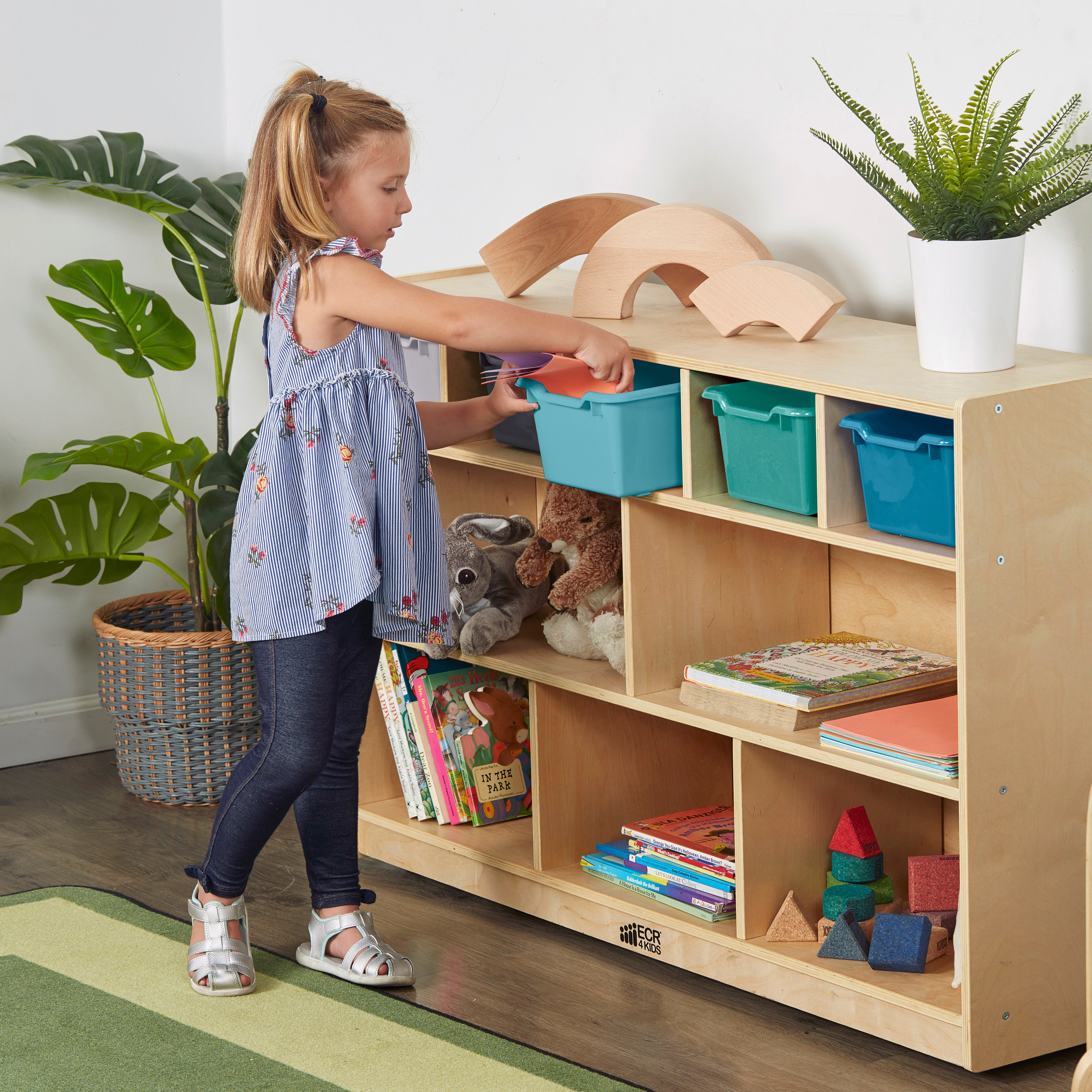 Scoop Front Storage Bin, 5-Piece