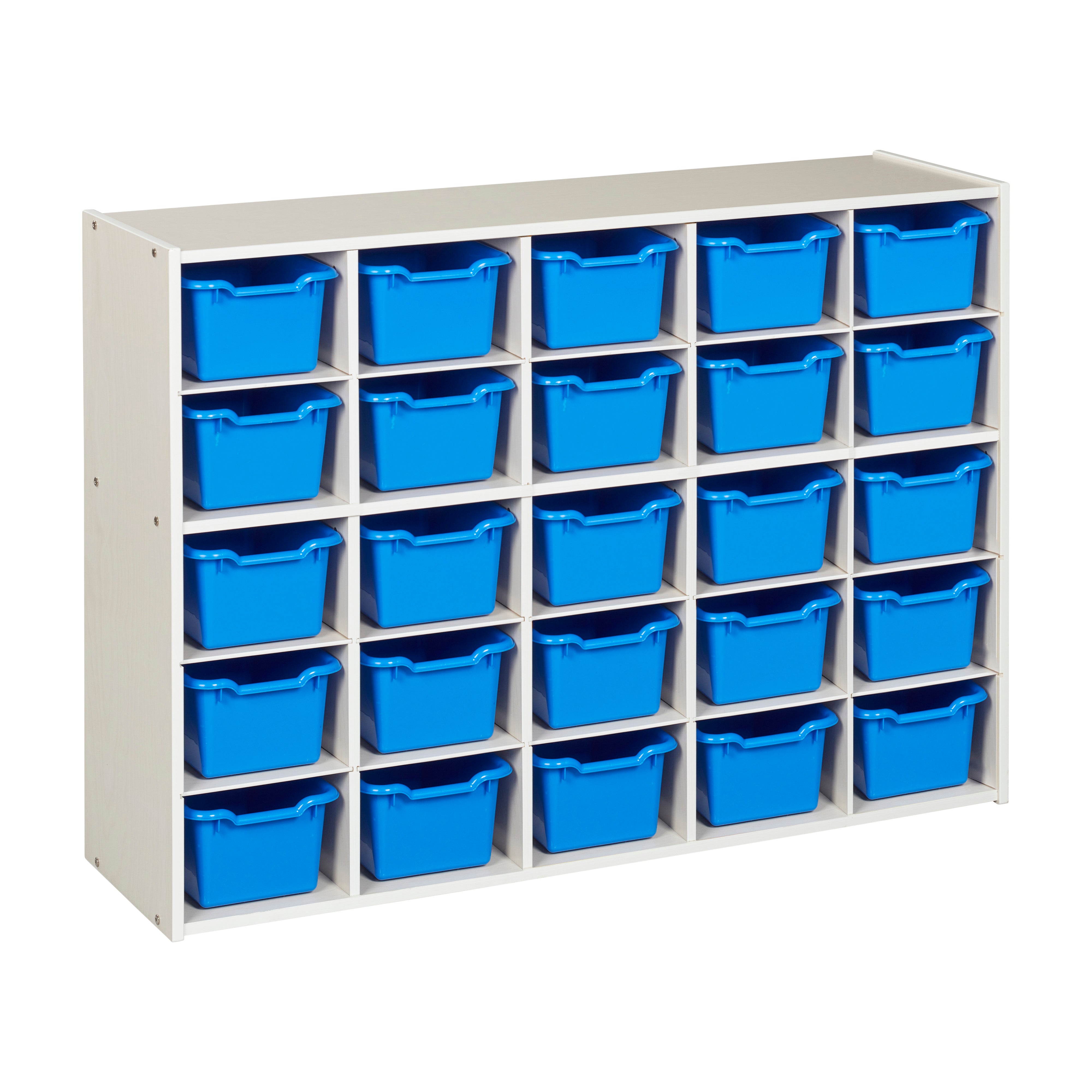 Streamline 25 Cubby Tray Cabinet and 25 Scoop Front Bins, 5x5