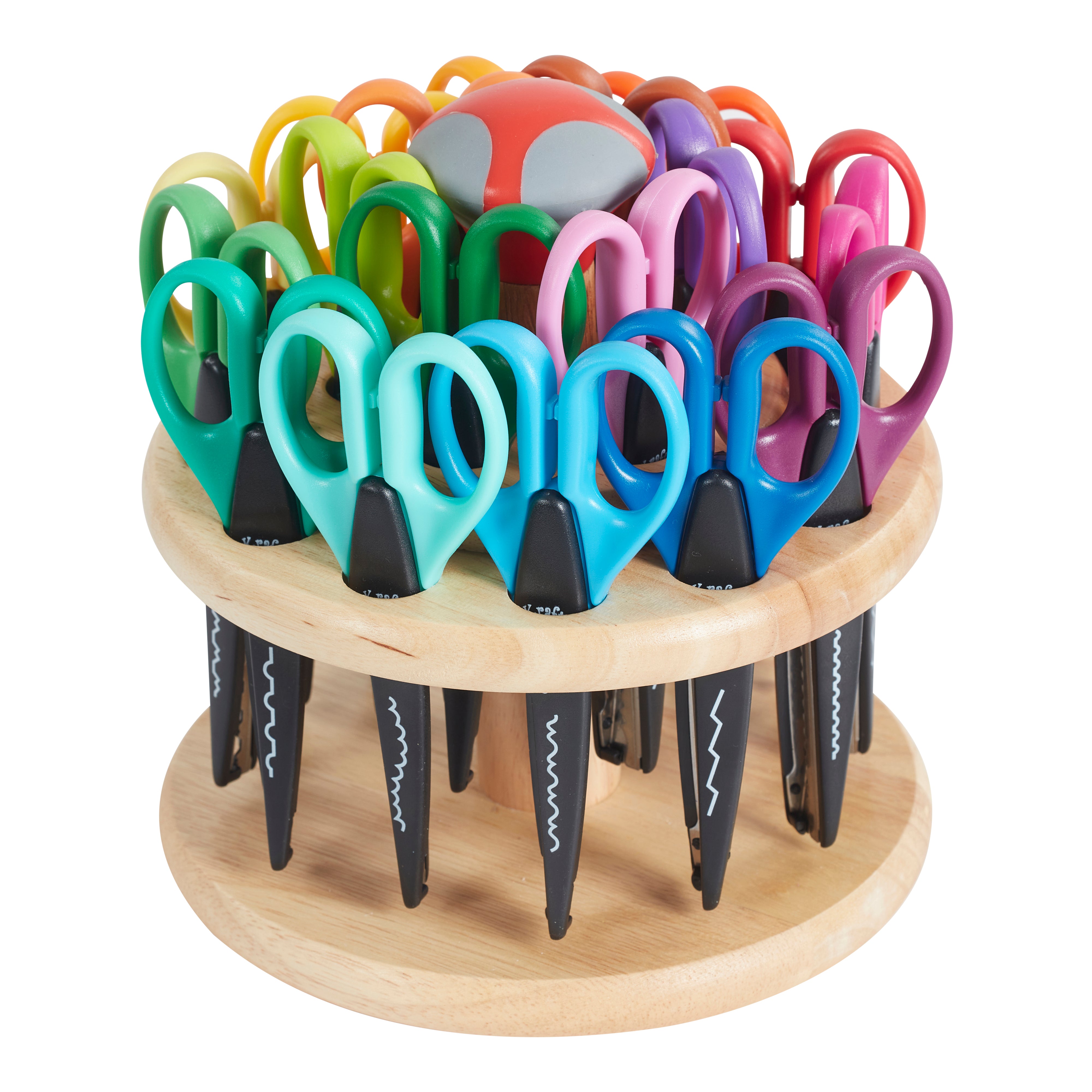 Kraft Edgers with Rotating Hardwood Rack, 18-Piece