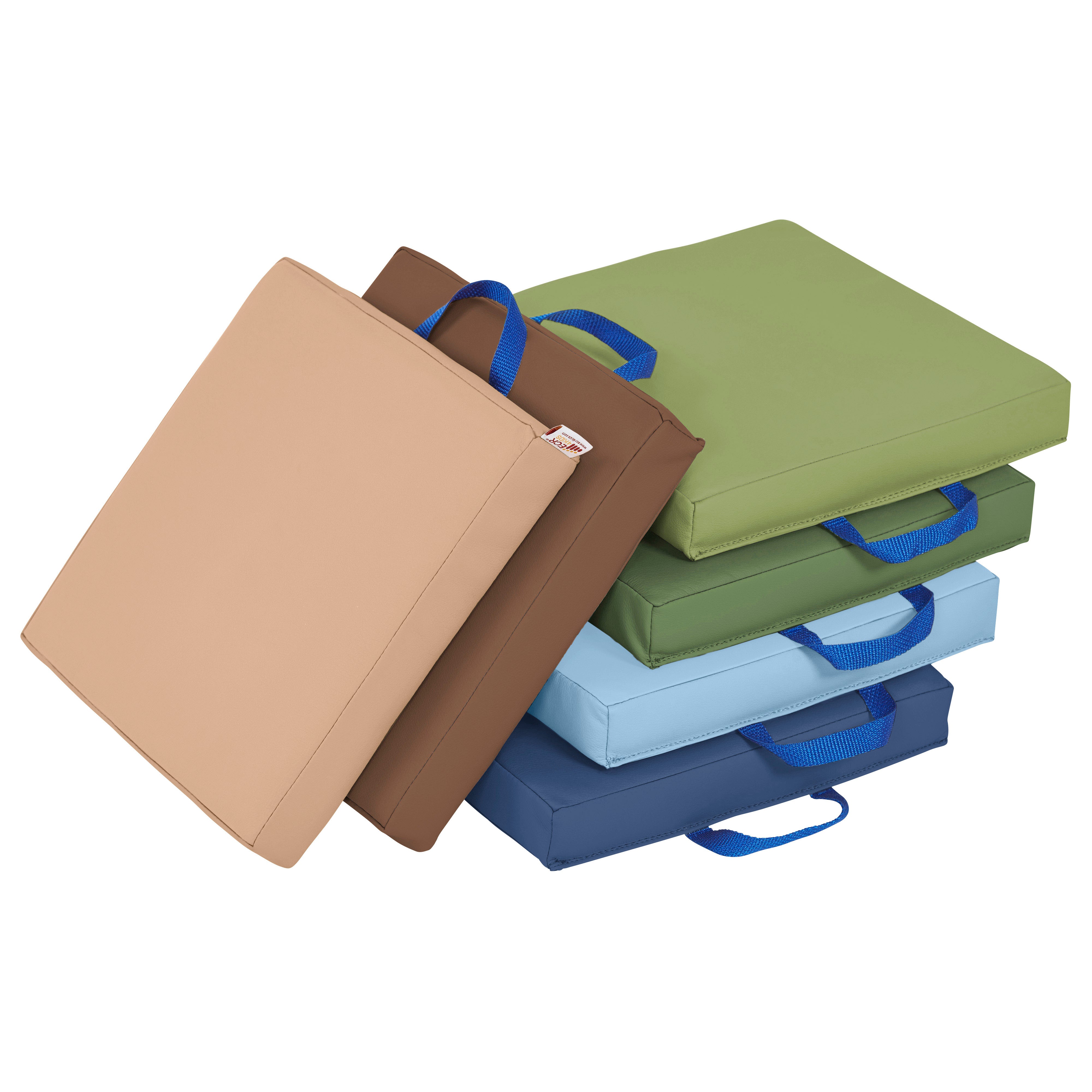 SoftZone Floor Cushions, Square, 6-Piece