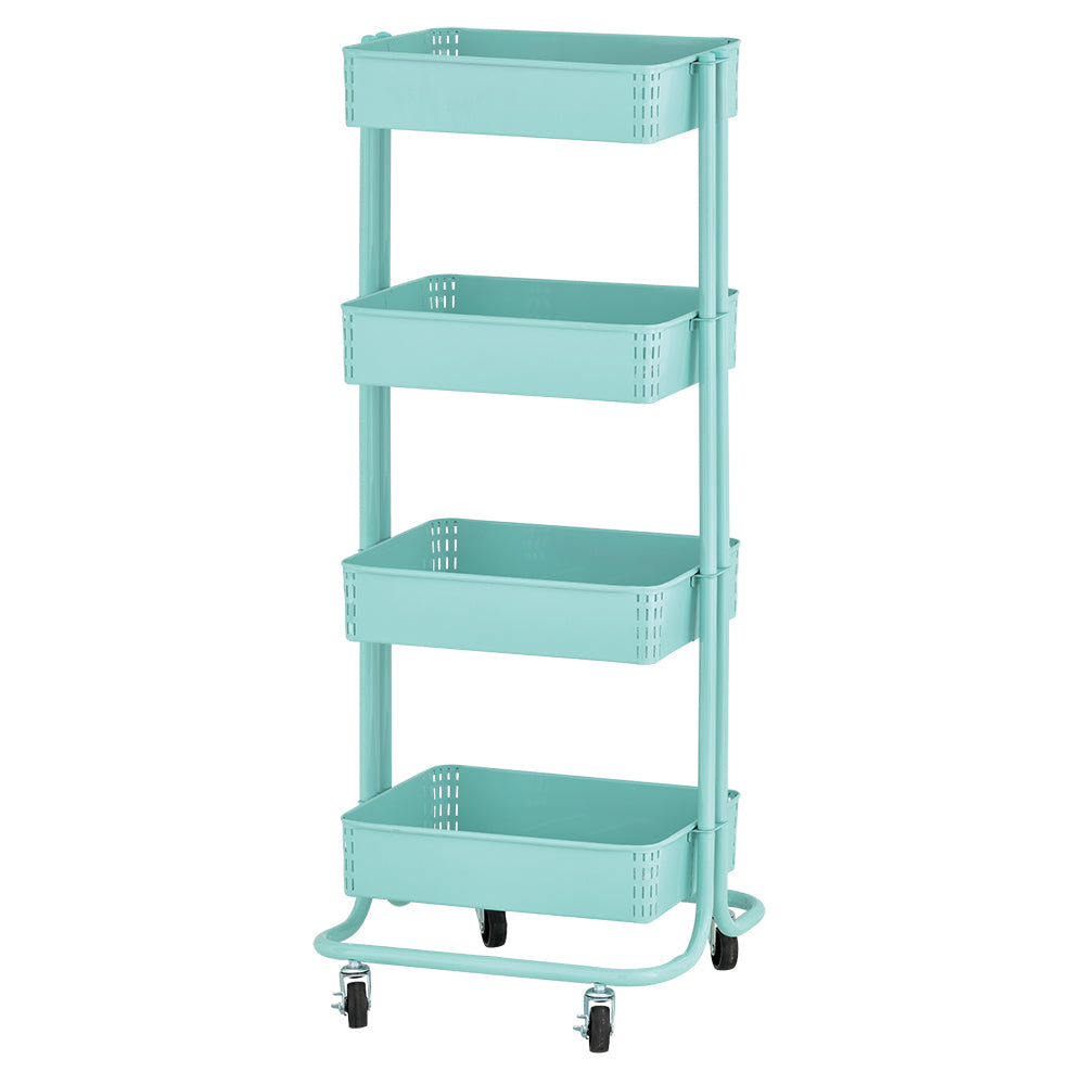 4-Tier Metal Rolling Utility Cart