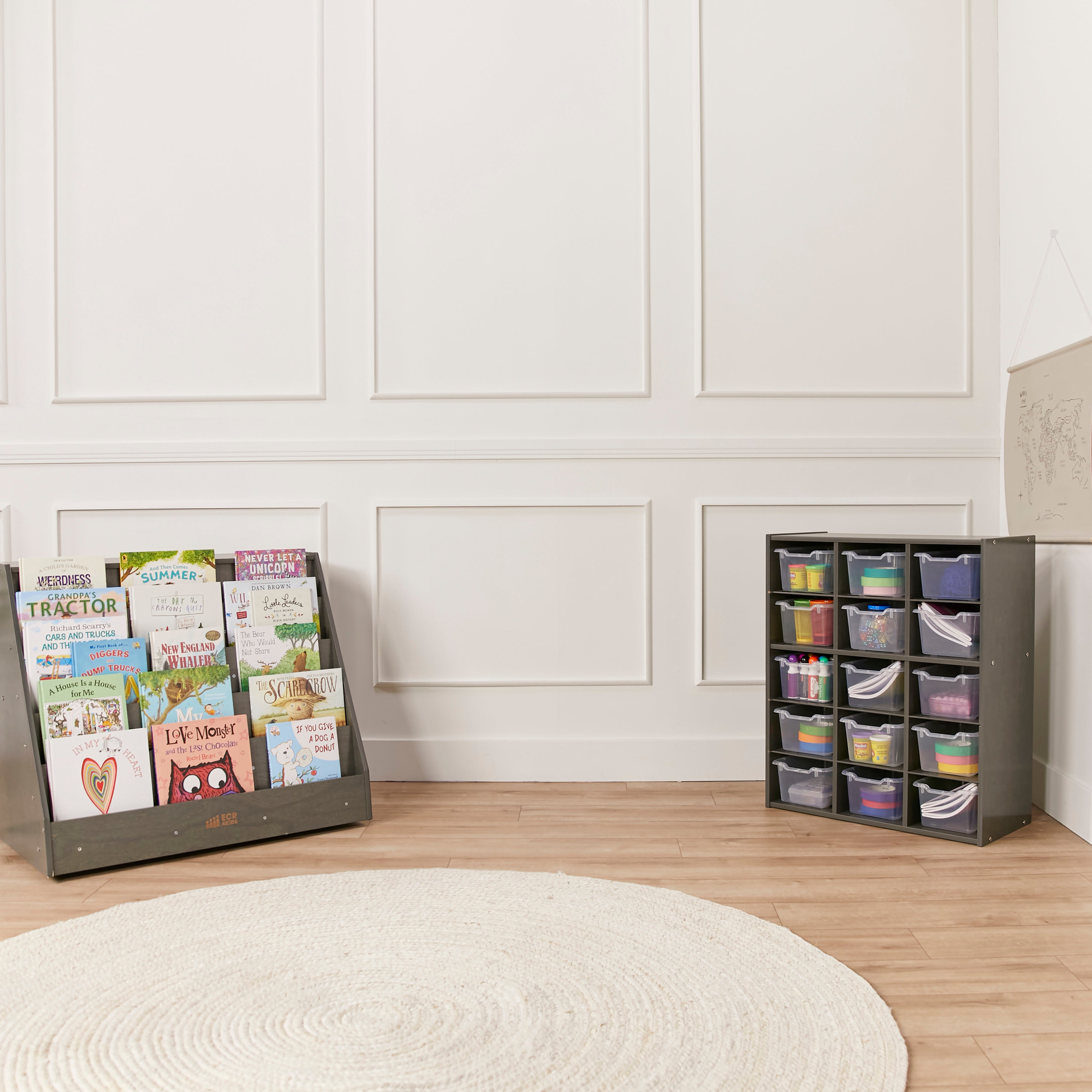 Streamline 15 Cubby Tray Storage Cabinet, 5x3