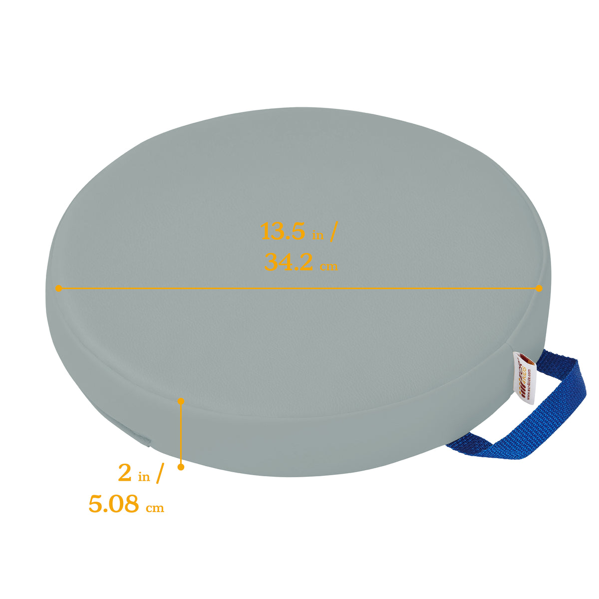 Round Floor Cushions with Handles, 6-Piece
