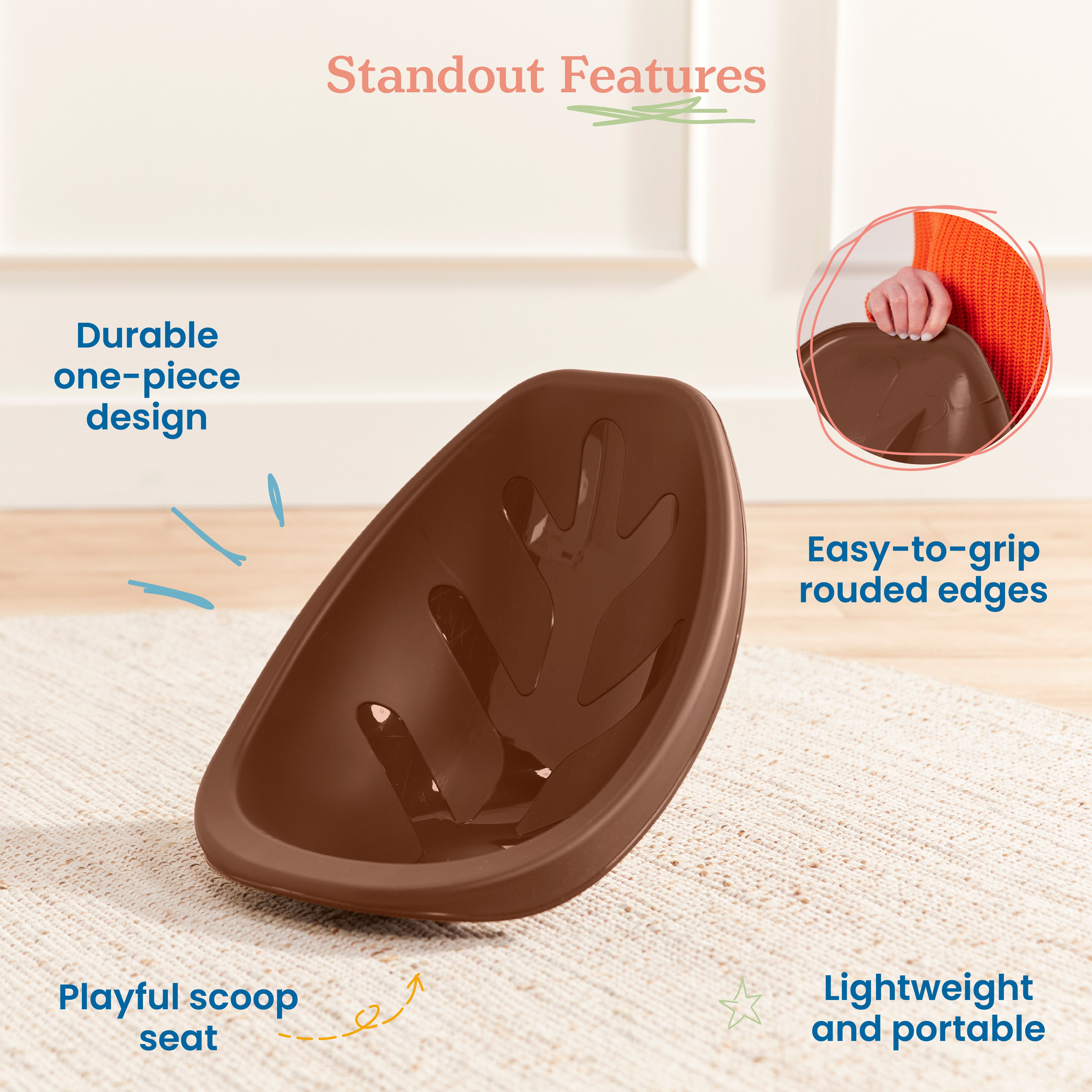 Leaf Floor Seat, Rocker Chair, 6-Piece