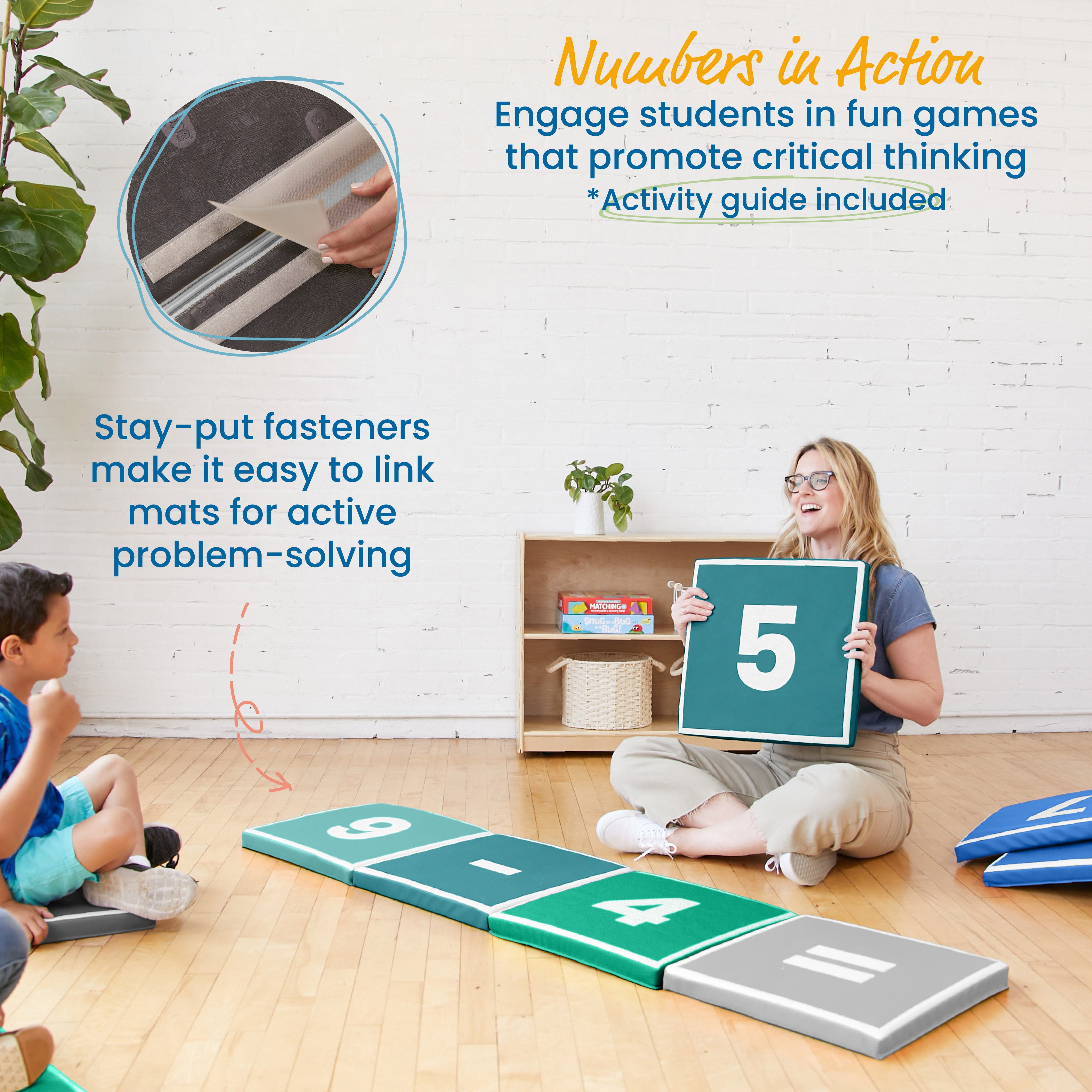 Hop to It Math Mats, 13-Piece