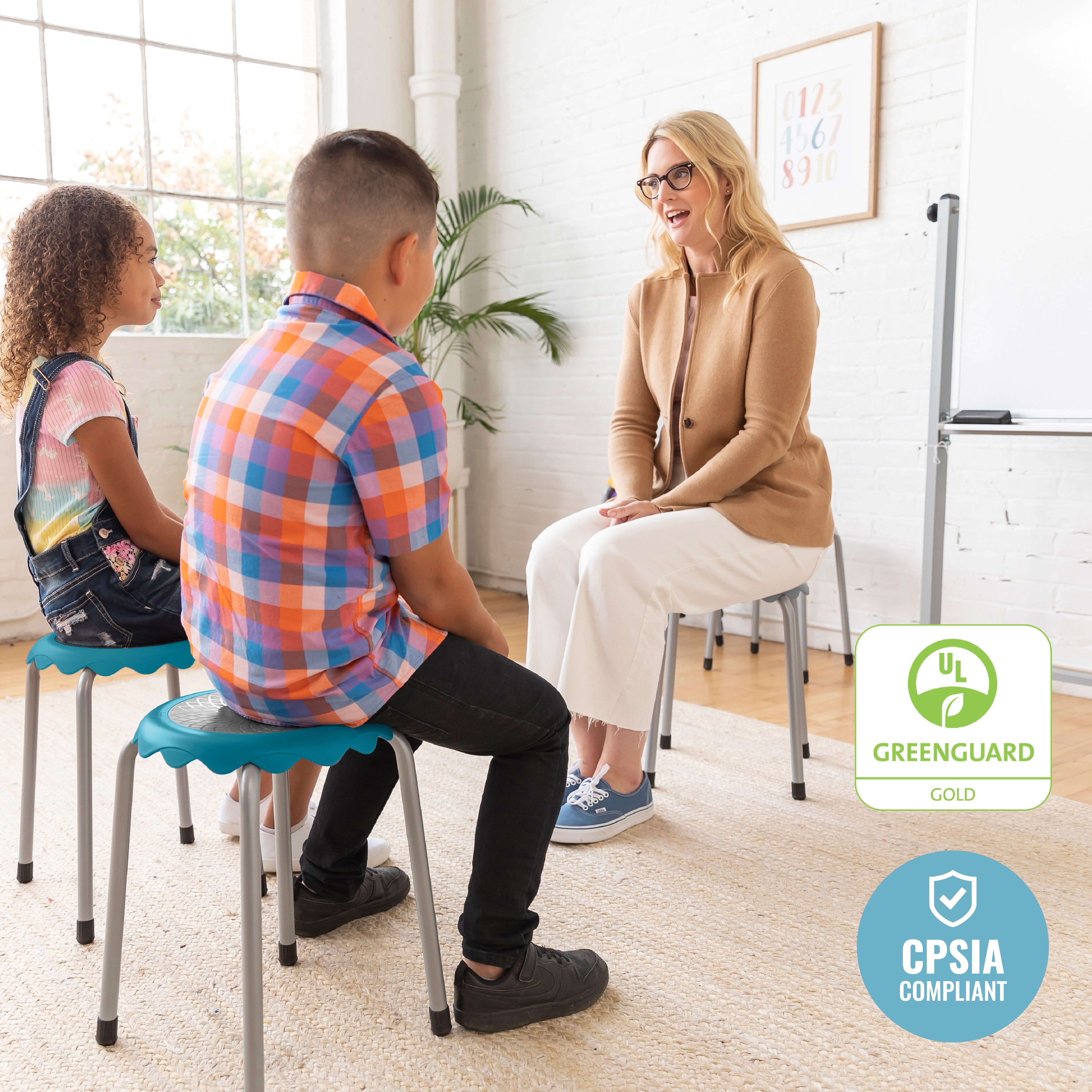 Daisy Stackable Stool Set, 8-Piece