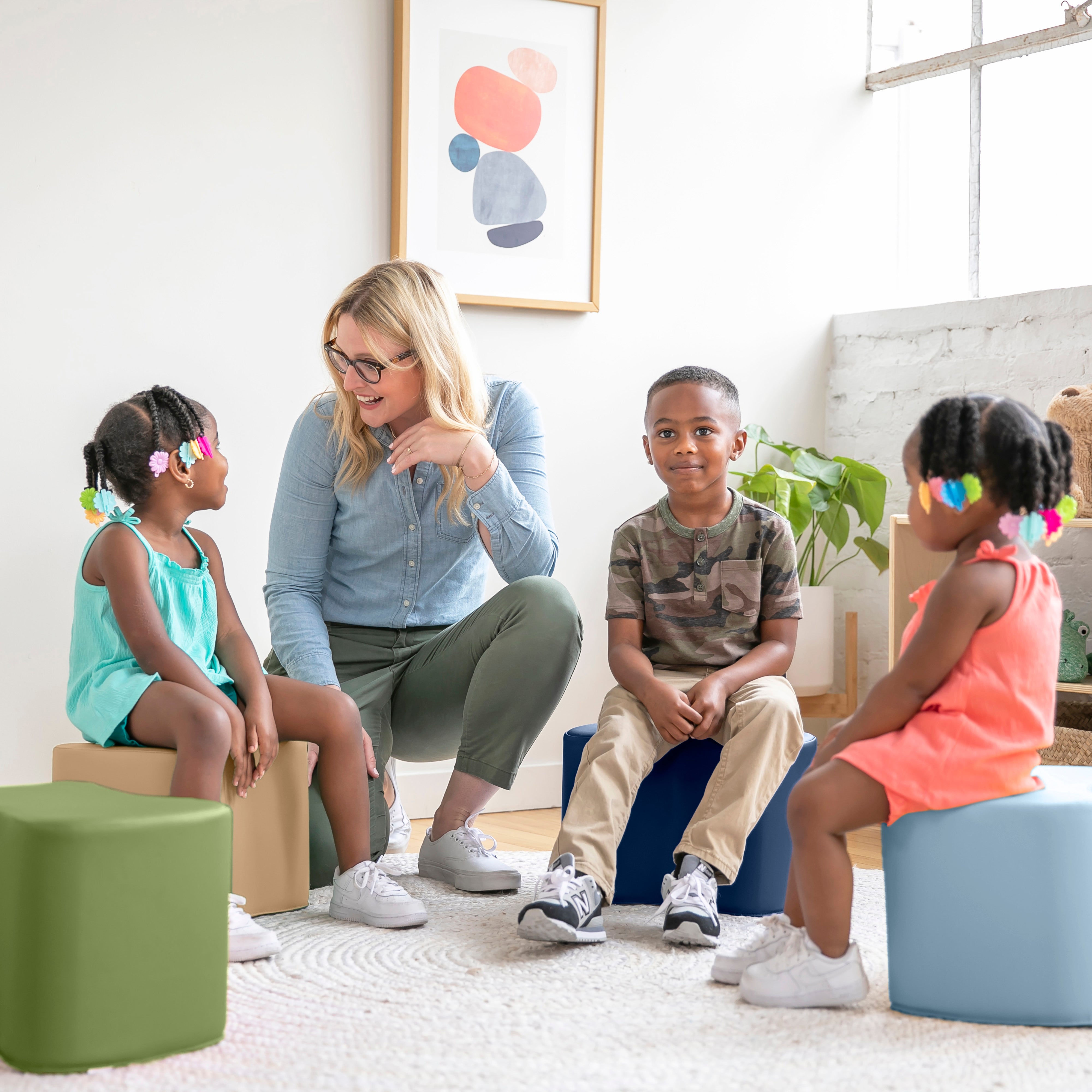 SoftZone Toddler Modular Stool Set, 6-Piece