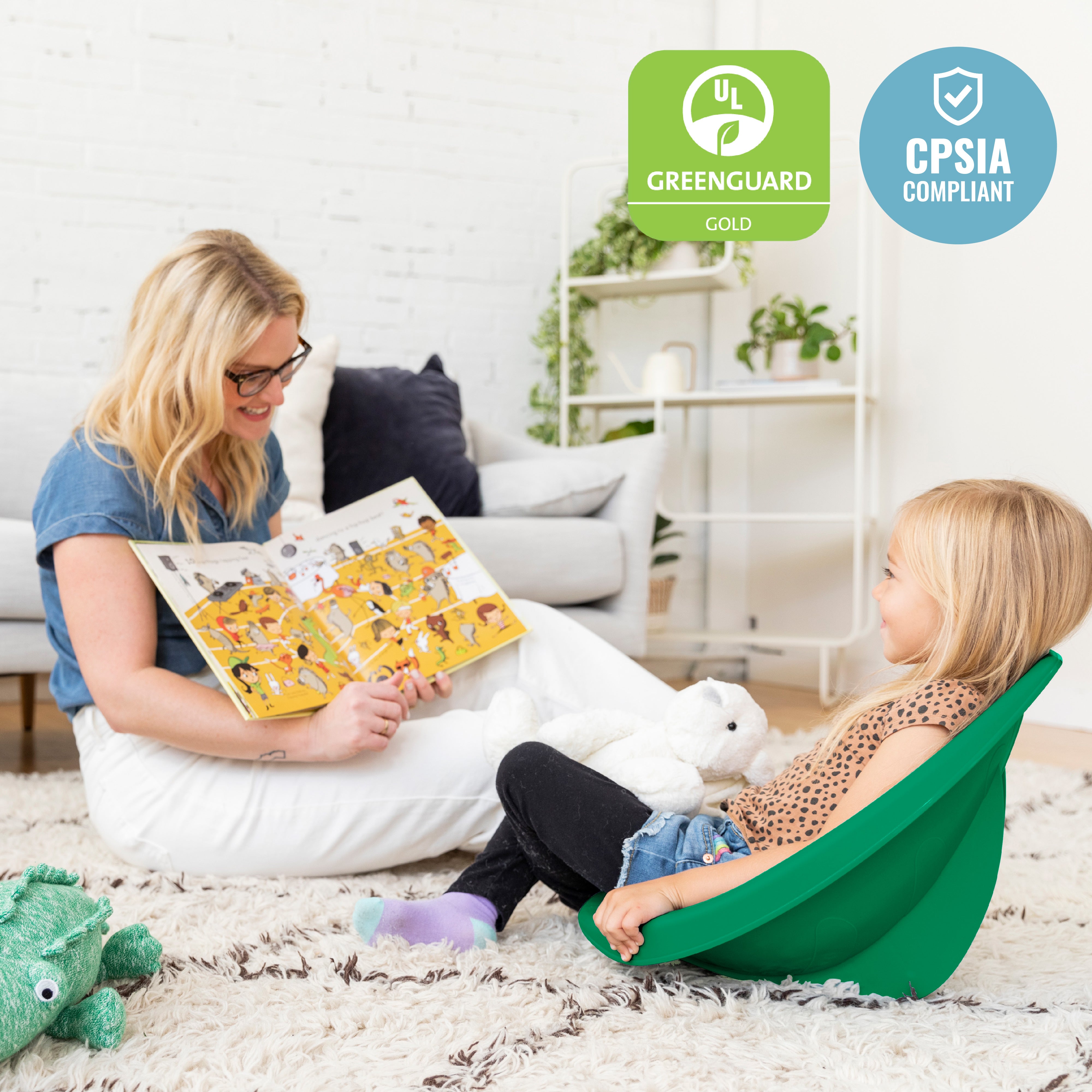 Leaf Scoop Floor Seat, 6-Piece