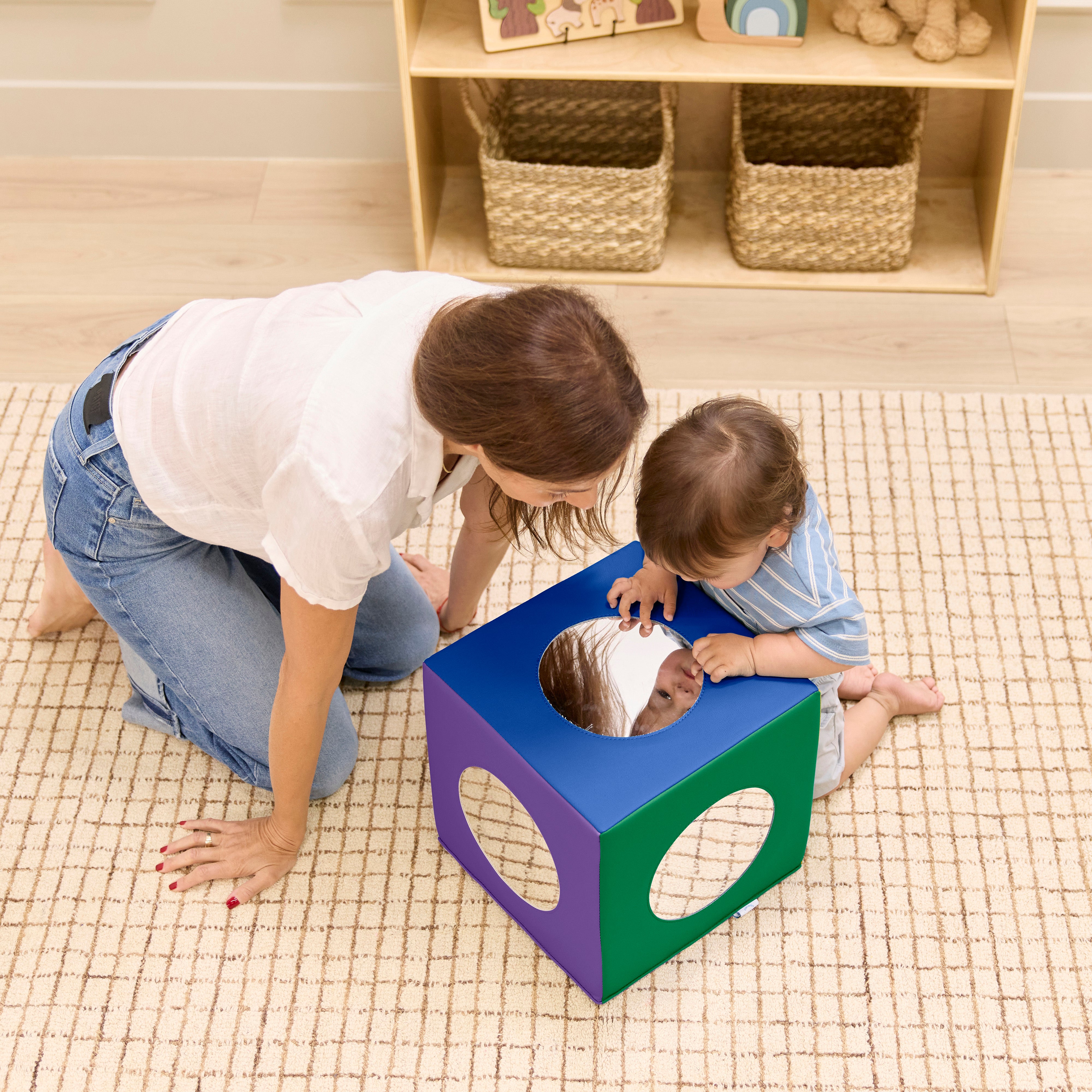 Peek 'n' See Sensory Activity Mirror Cube