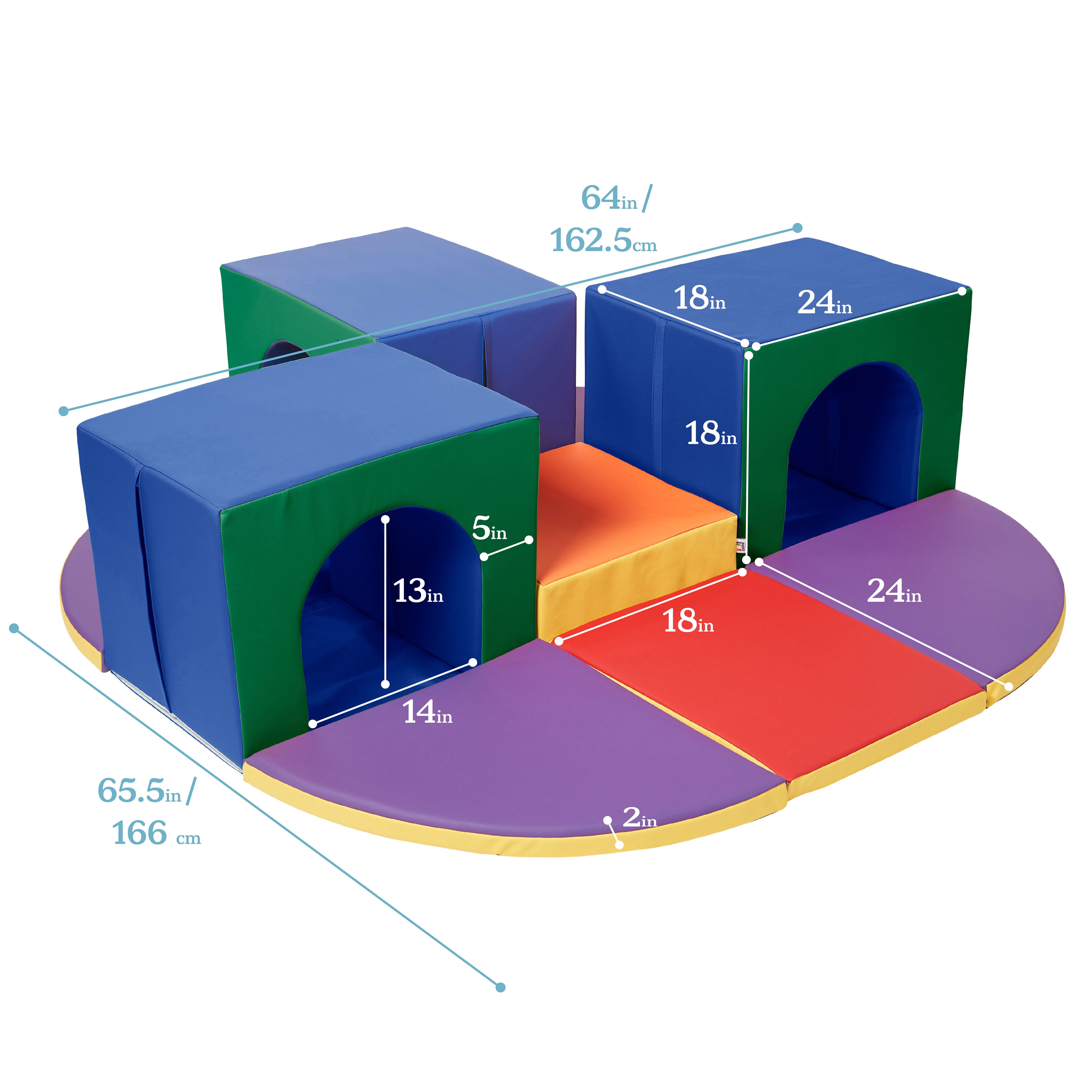 Triple Tunnel Maze, 9-Piece