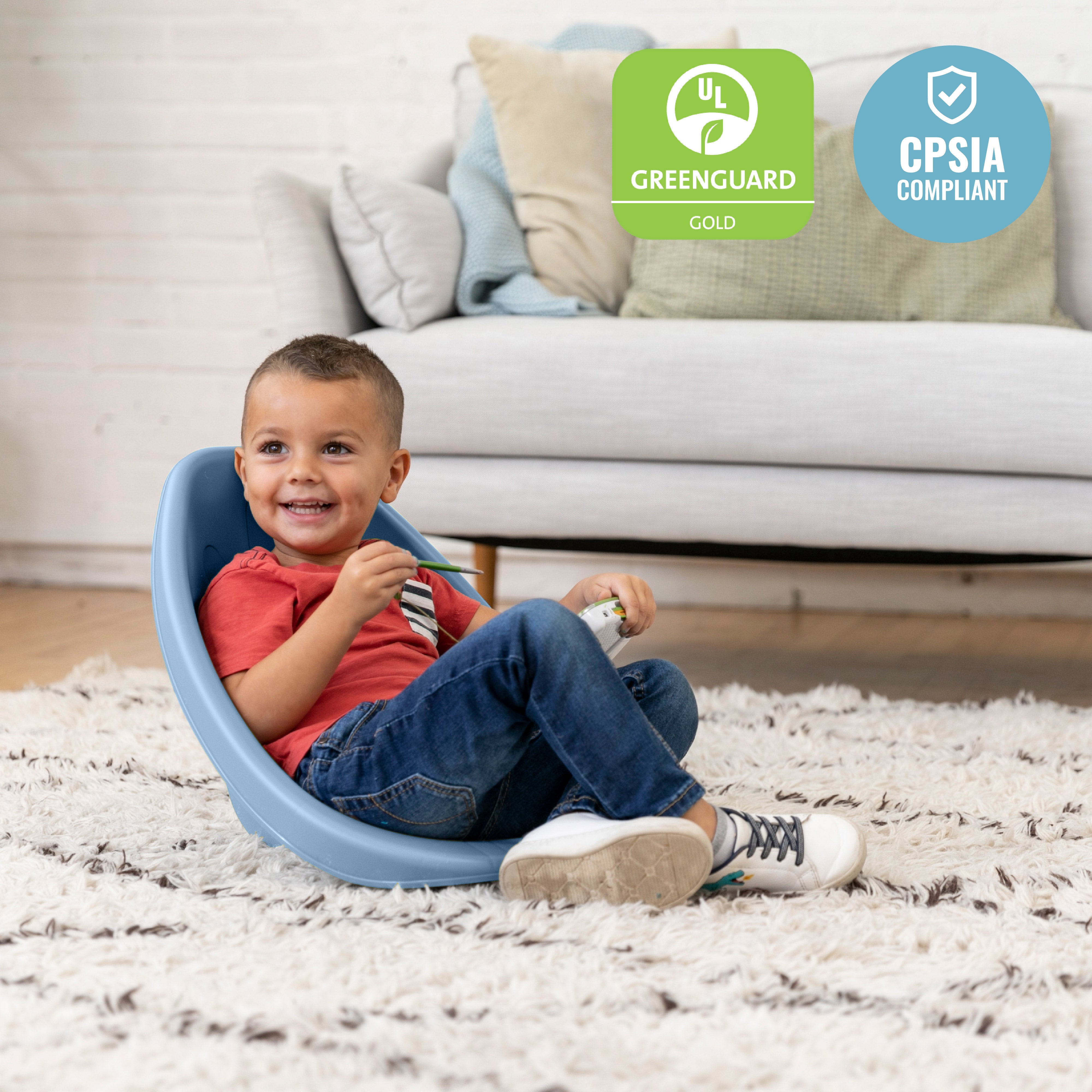 Leaf Scoop Floor Seat, 6-Piece