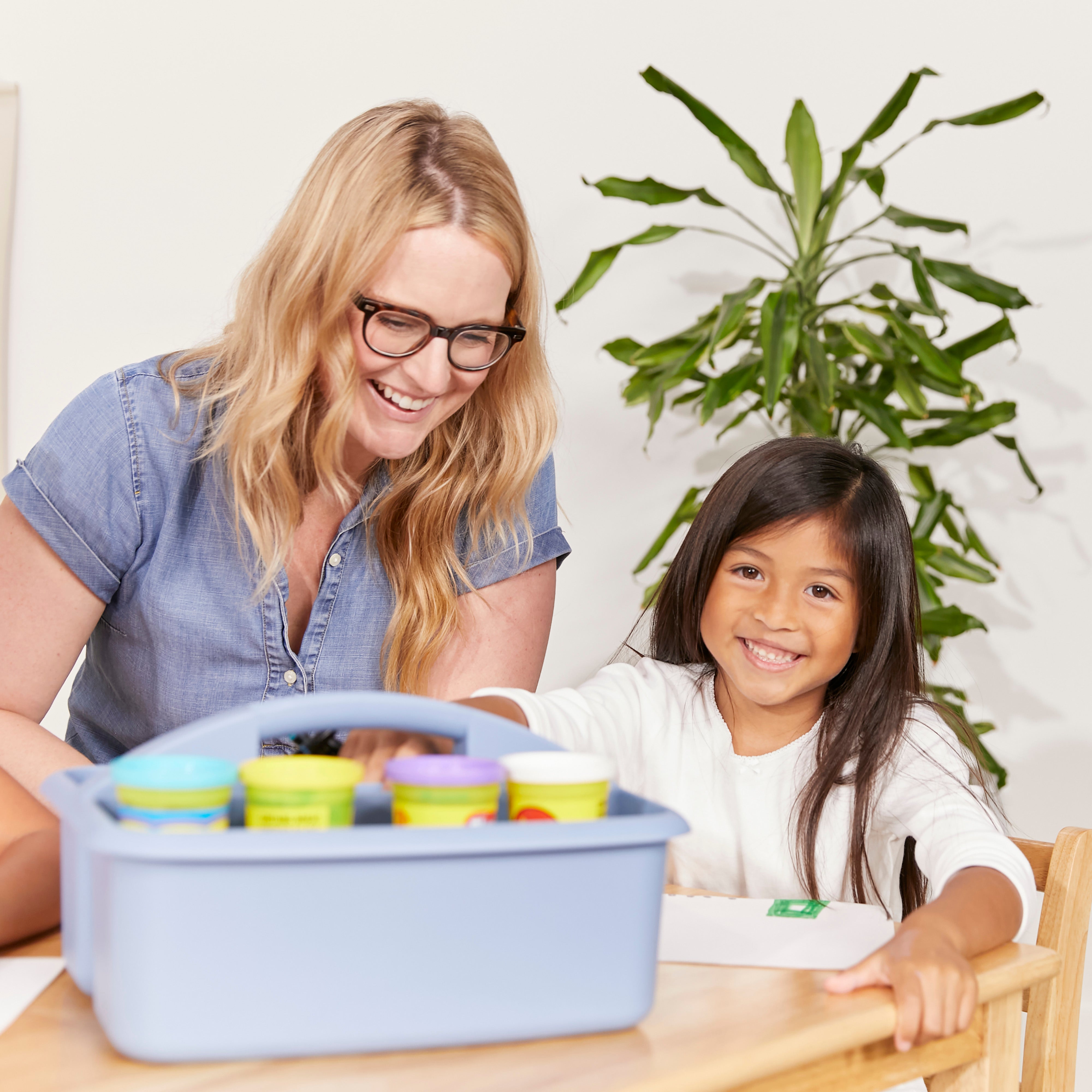 2-Compartment Storage Caddy, 6-Pack