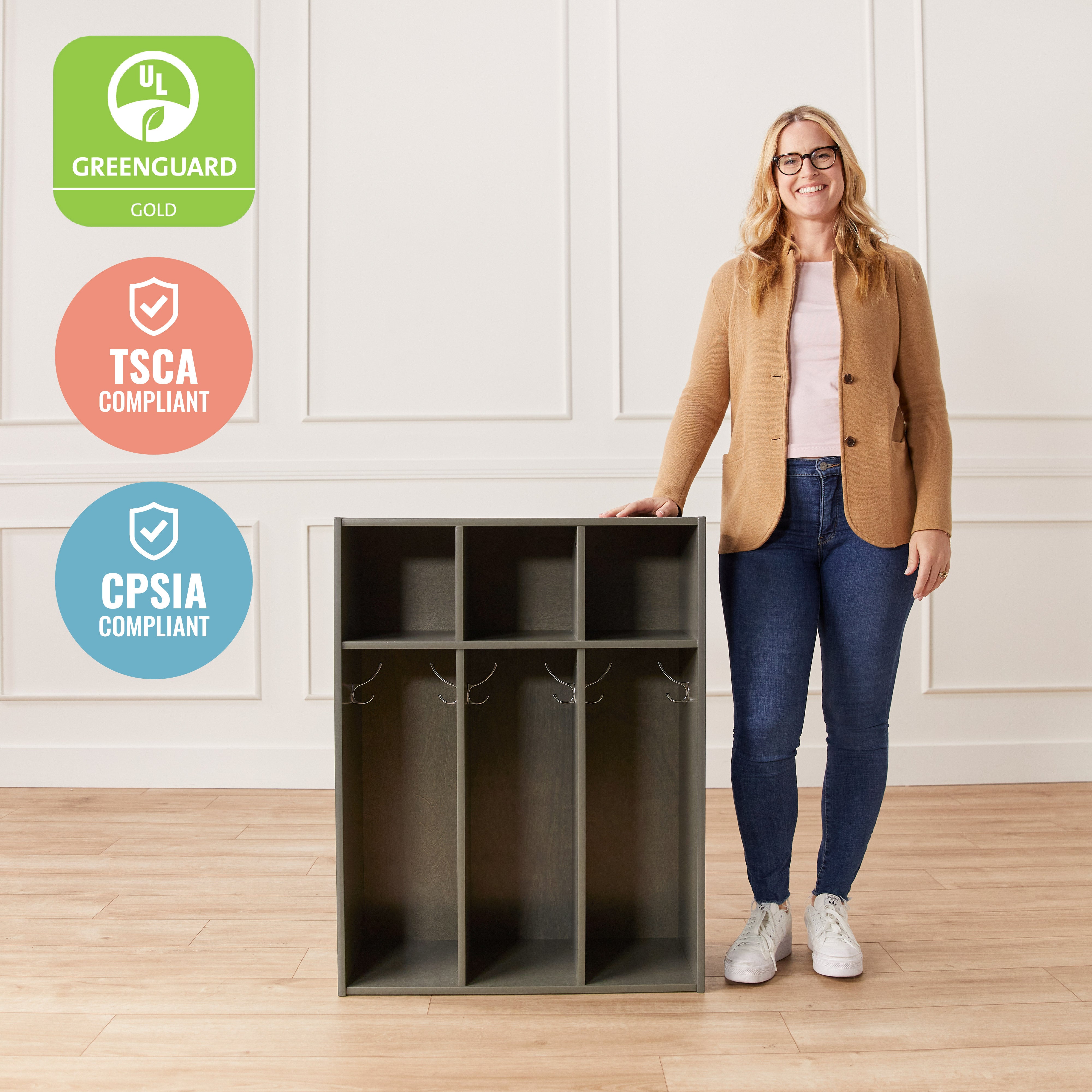 Streamline 3-Section Coat Locker, Toddler Size