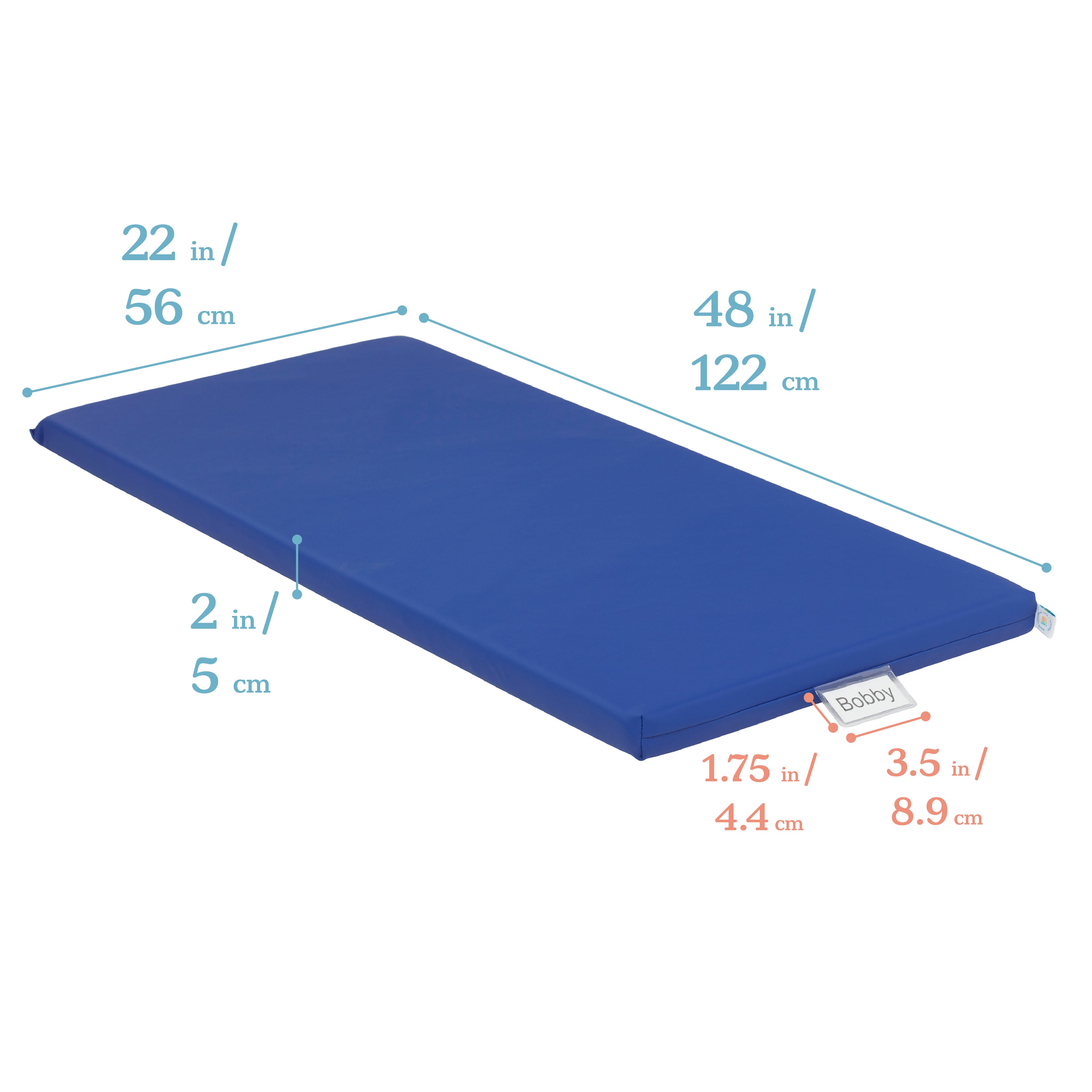 Rainbow Rest Mat with Name Tag, 5-Piece