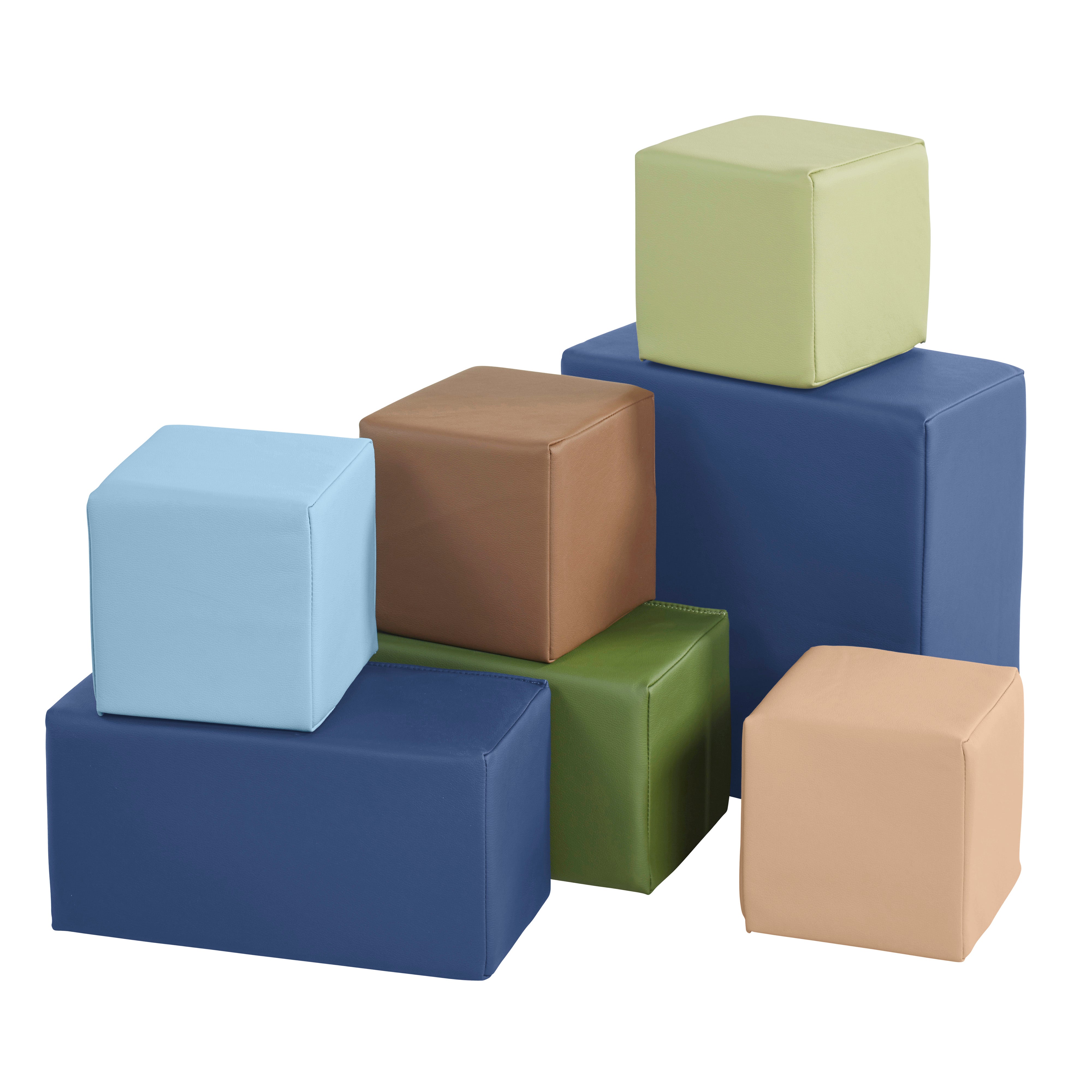 Large Foam Building Blocks, 7-Piece