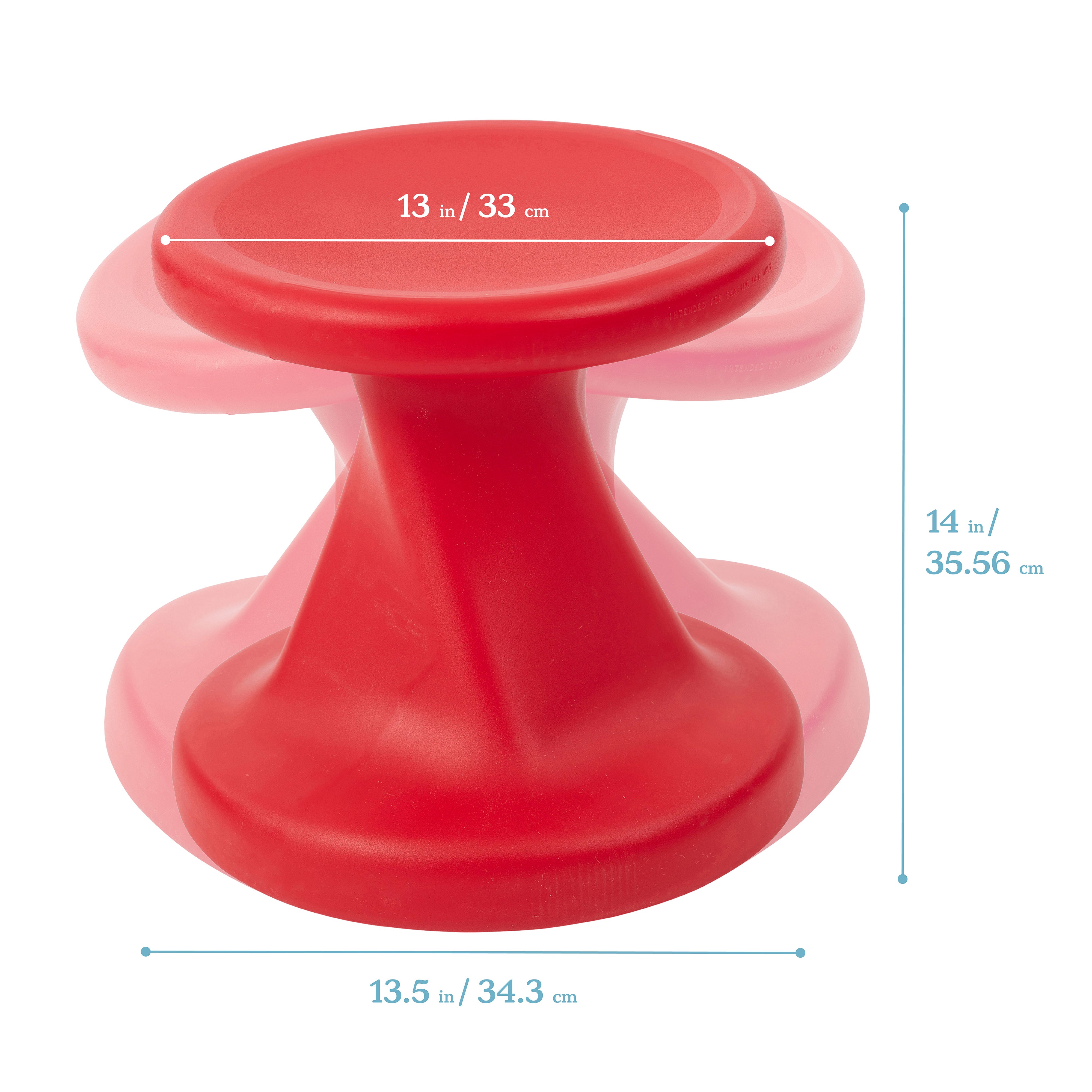 Twist Wobble Stool, 14in Seat Height