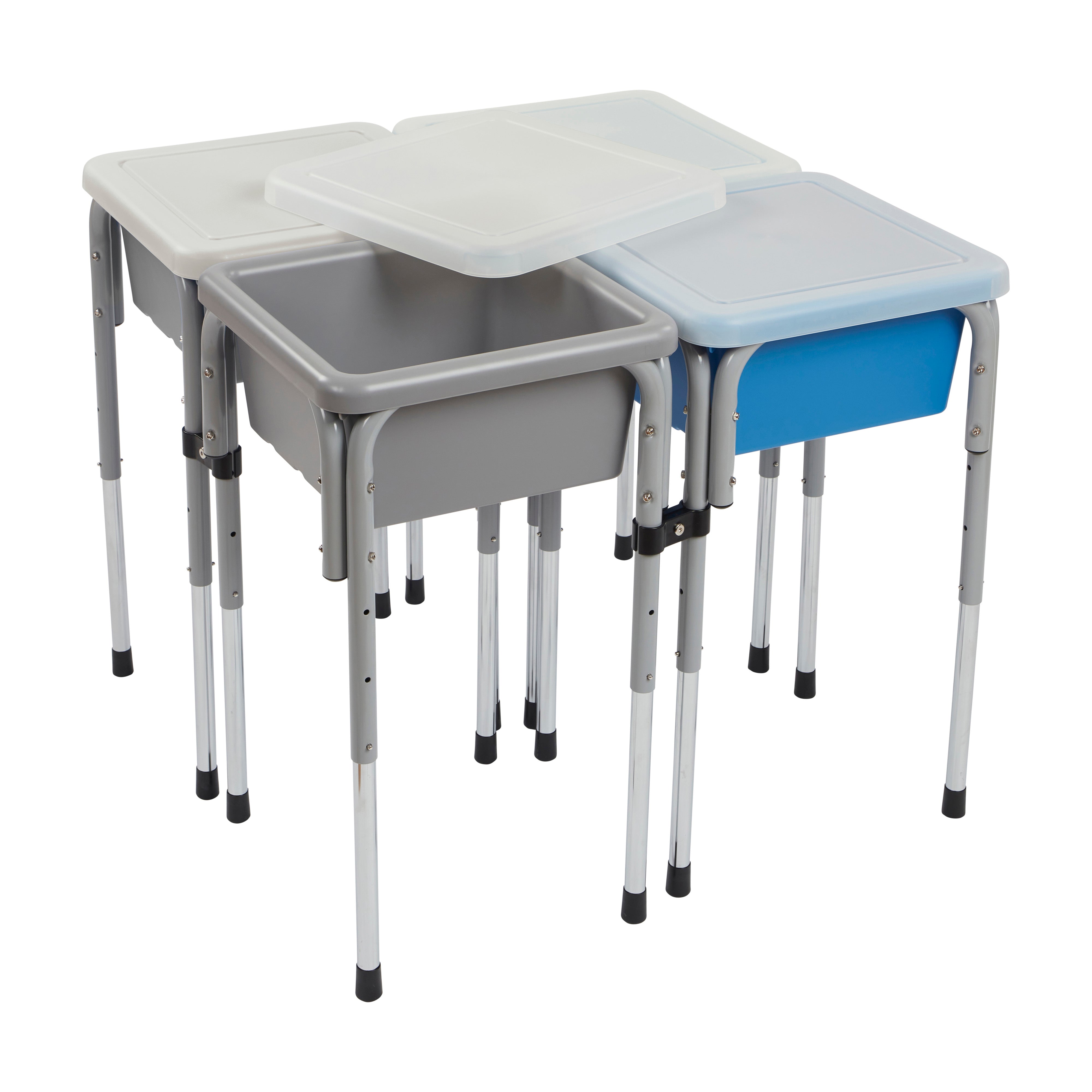 4-Station Sand and Water Adjustable Play Table