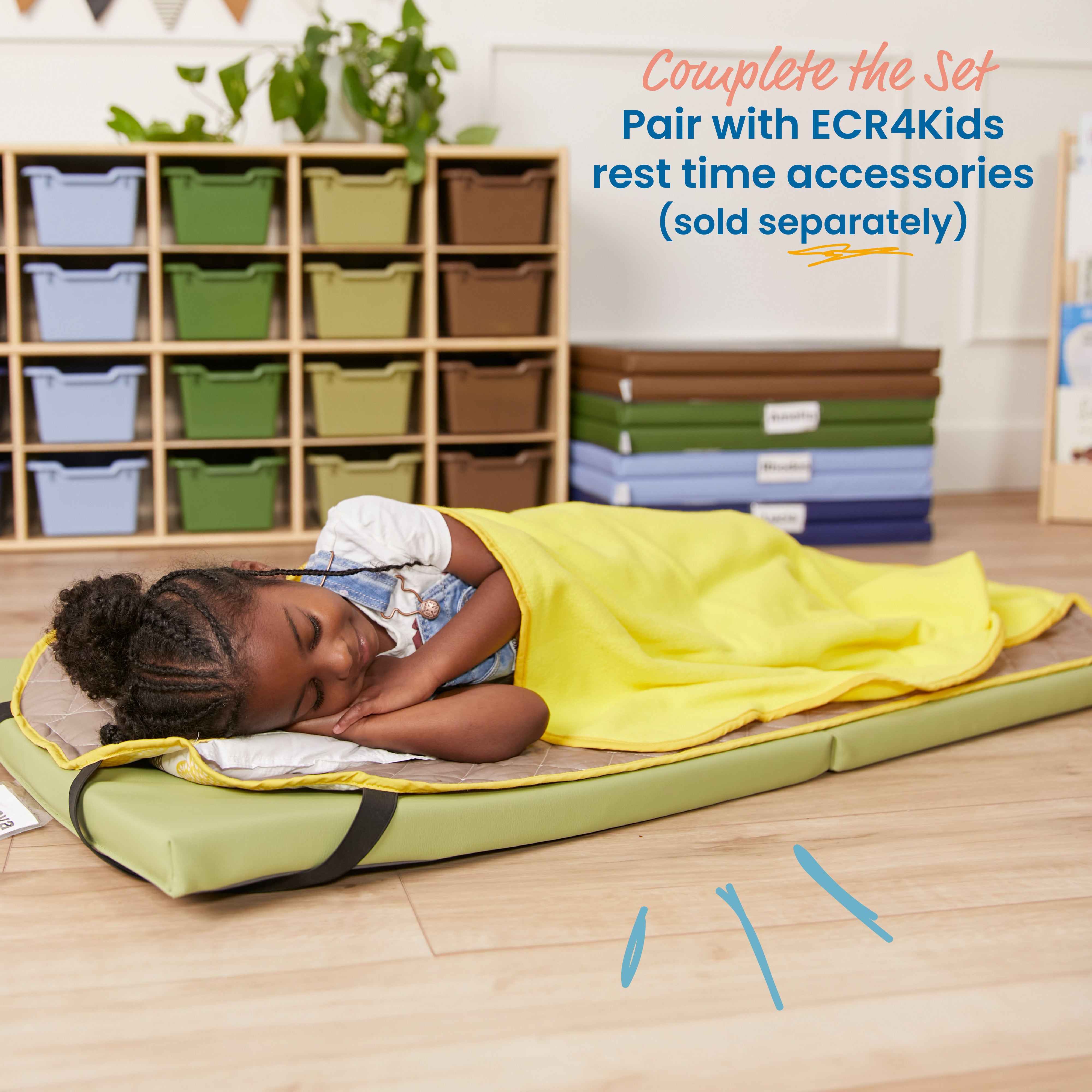 SoftZone Folding Rainbow Rest Mats, 5-Piece
