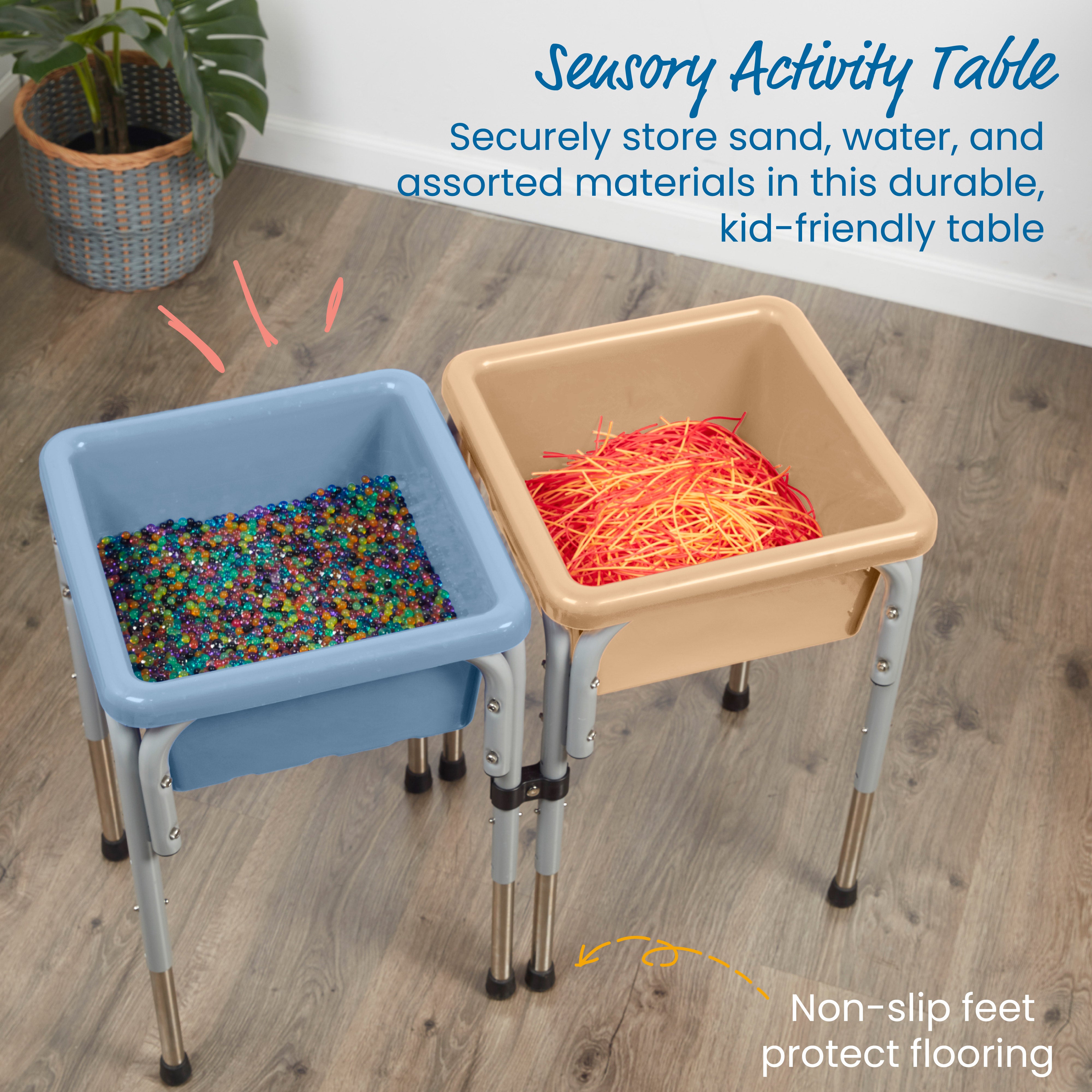 2-Station Sand and Water Adjustable Play Table