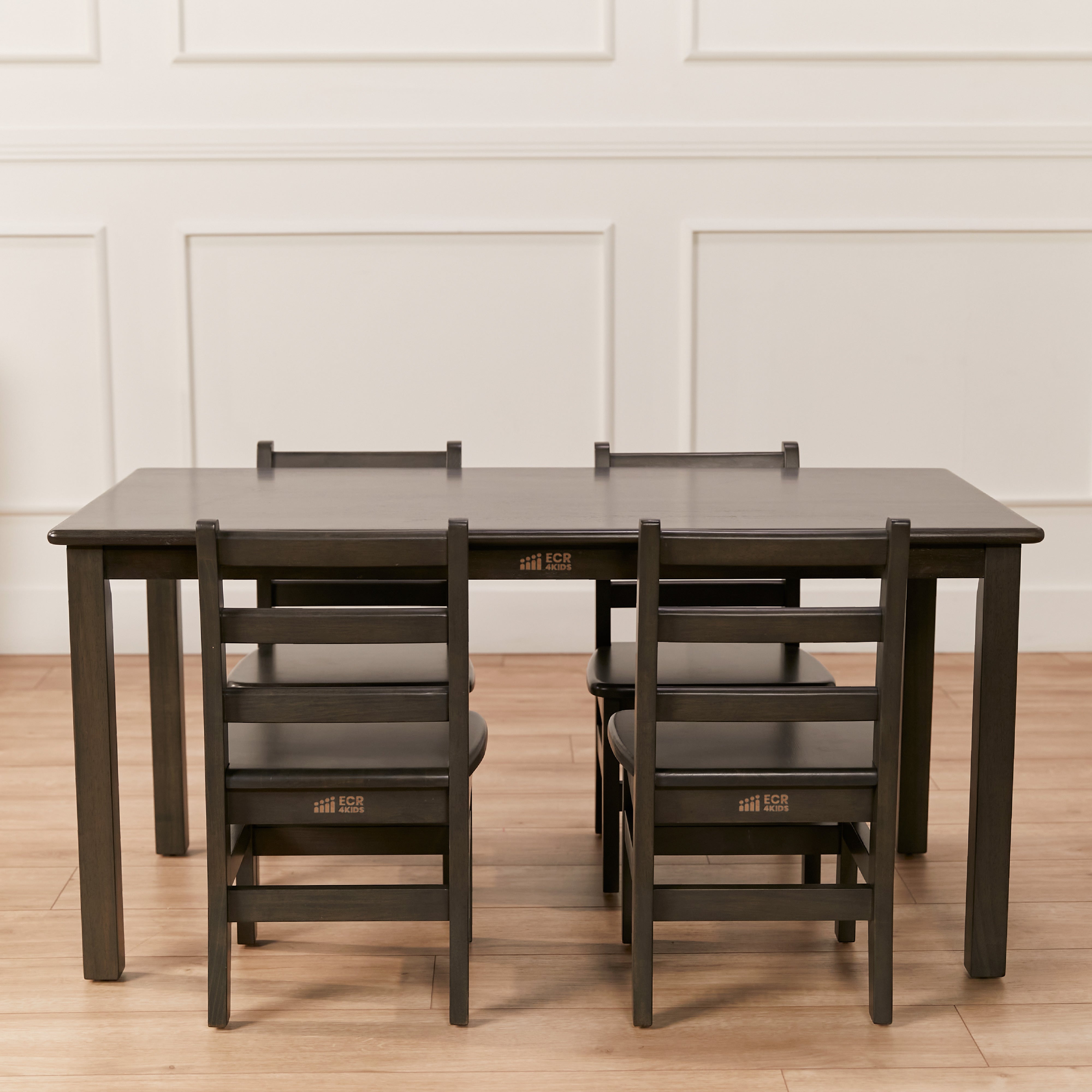 24in x 48in Rectangular Hardwood Table with 22in Legs