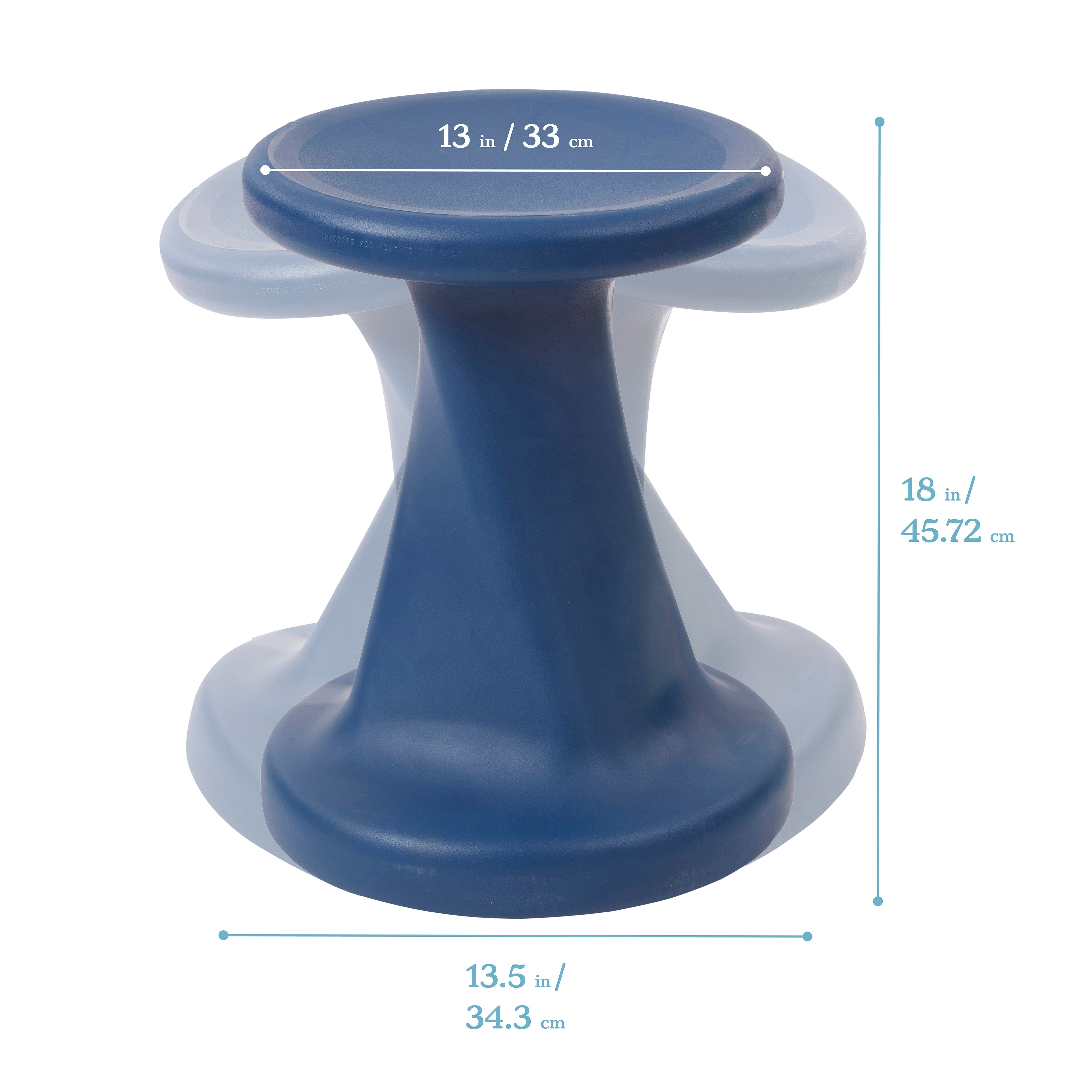 Twist Wobble Stool, 18in Seat Height