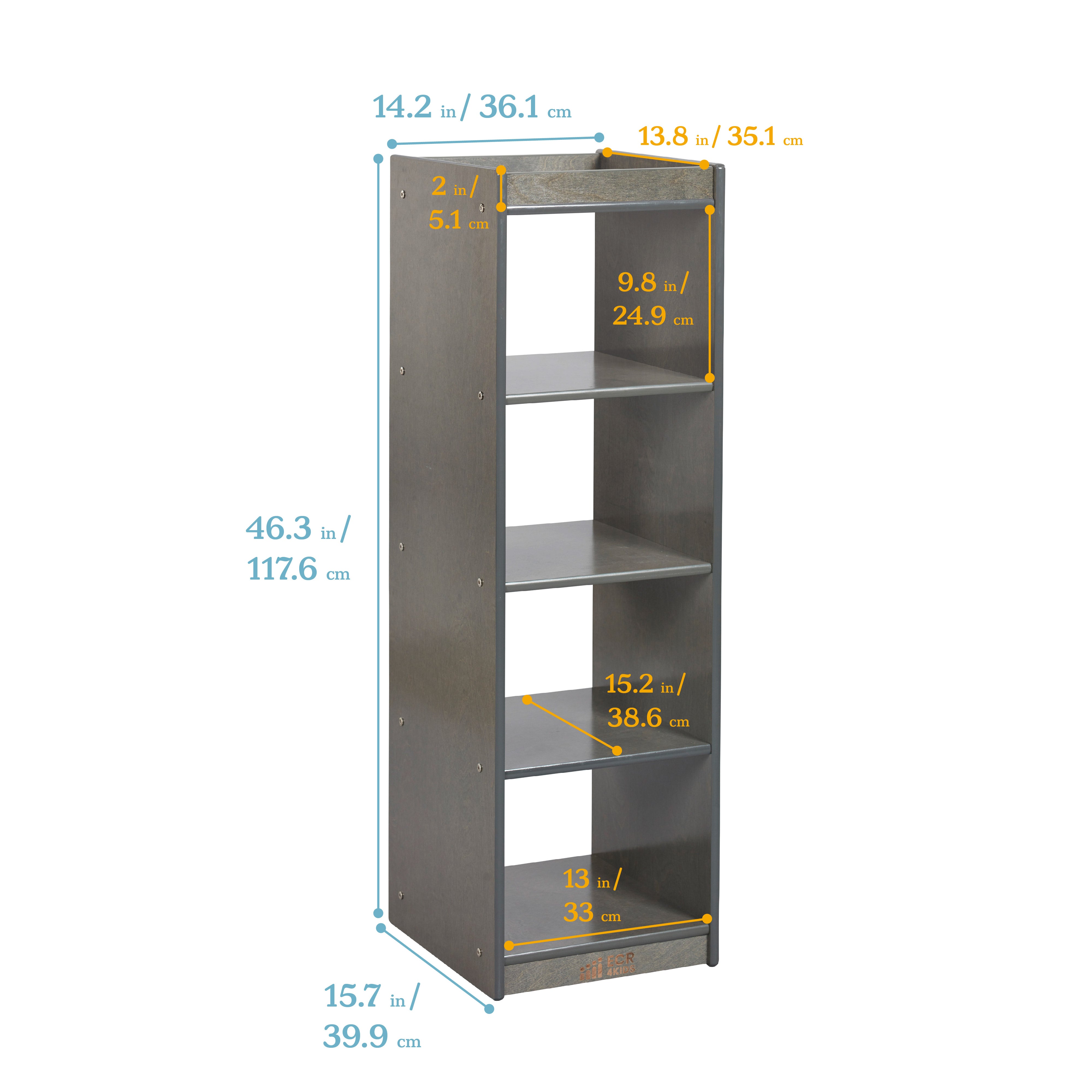 4-Cube Vertical Storage Cabinet
