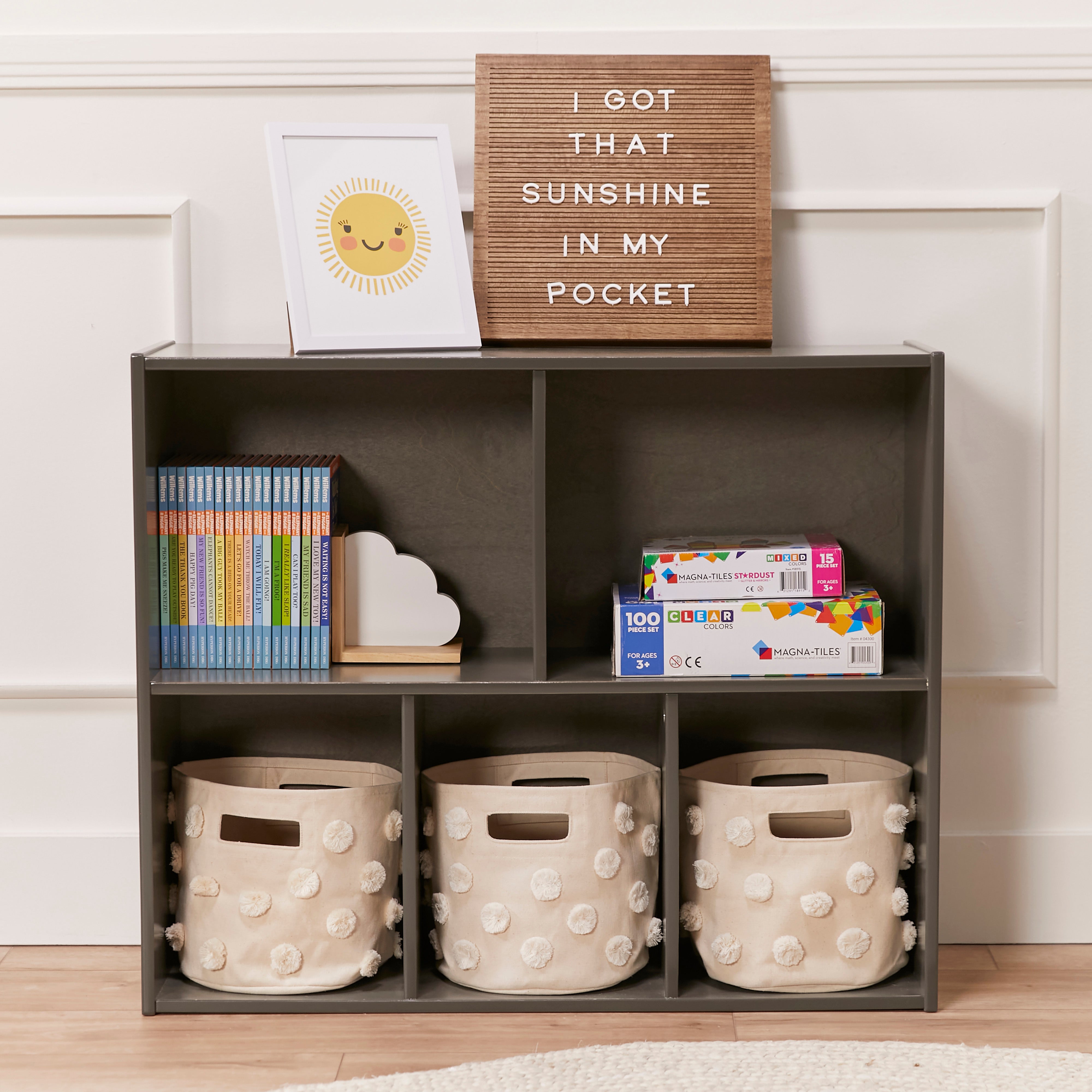 Streamline 5-Compartment Storage Cabinet, 30in