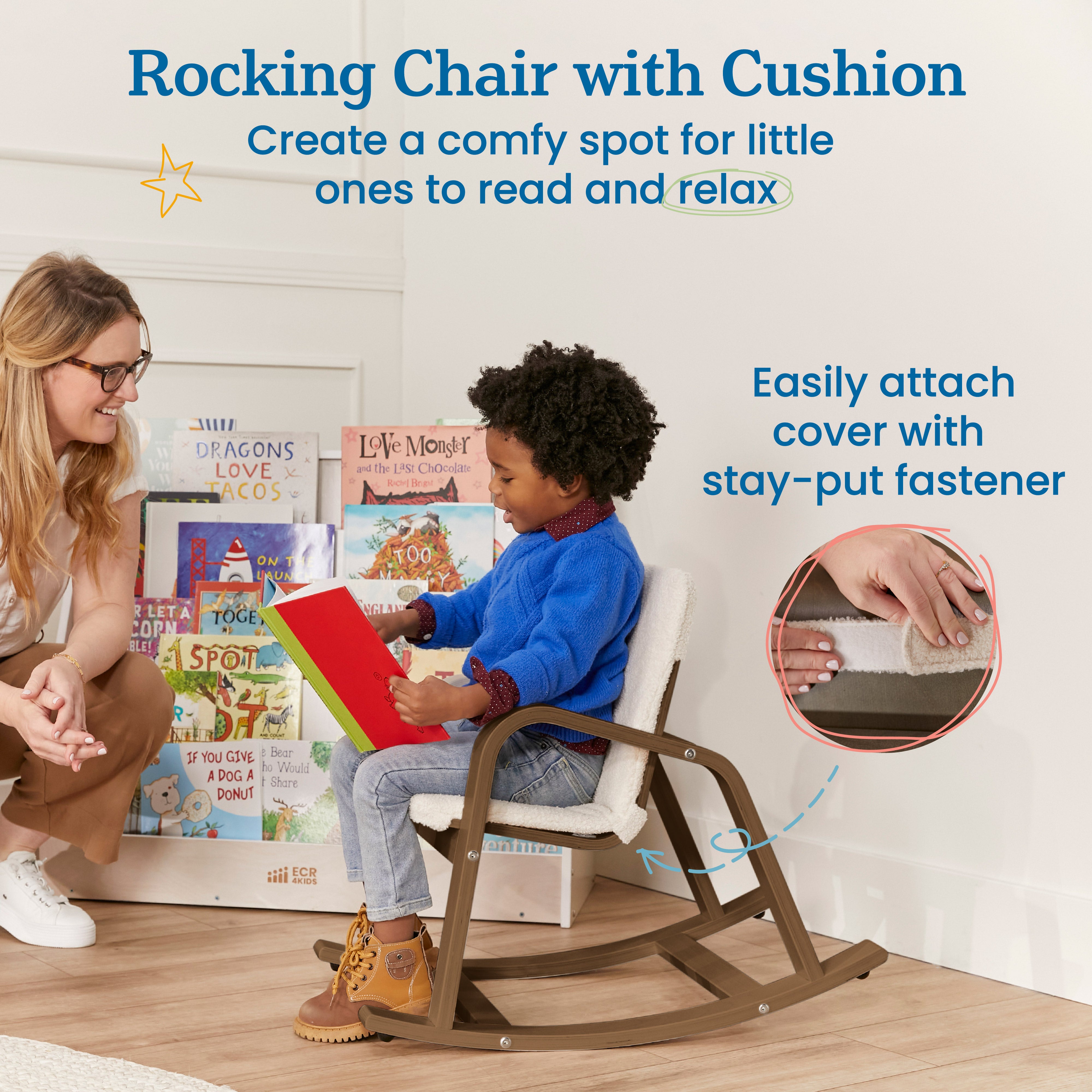 Bentwood Rocking Chair with Cushion