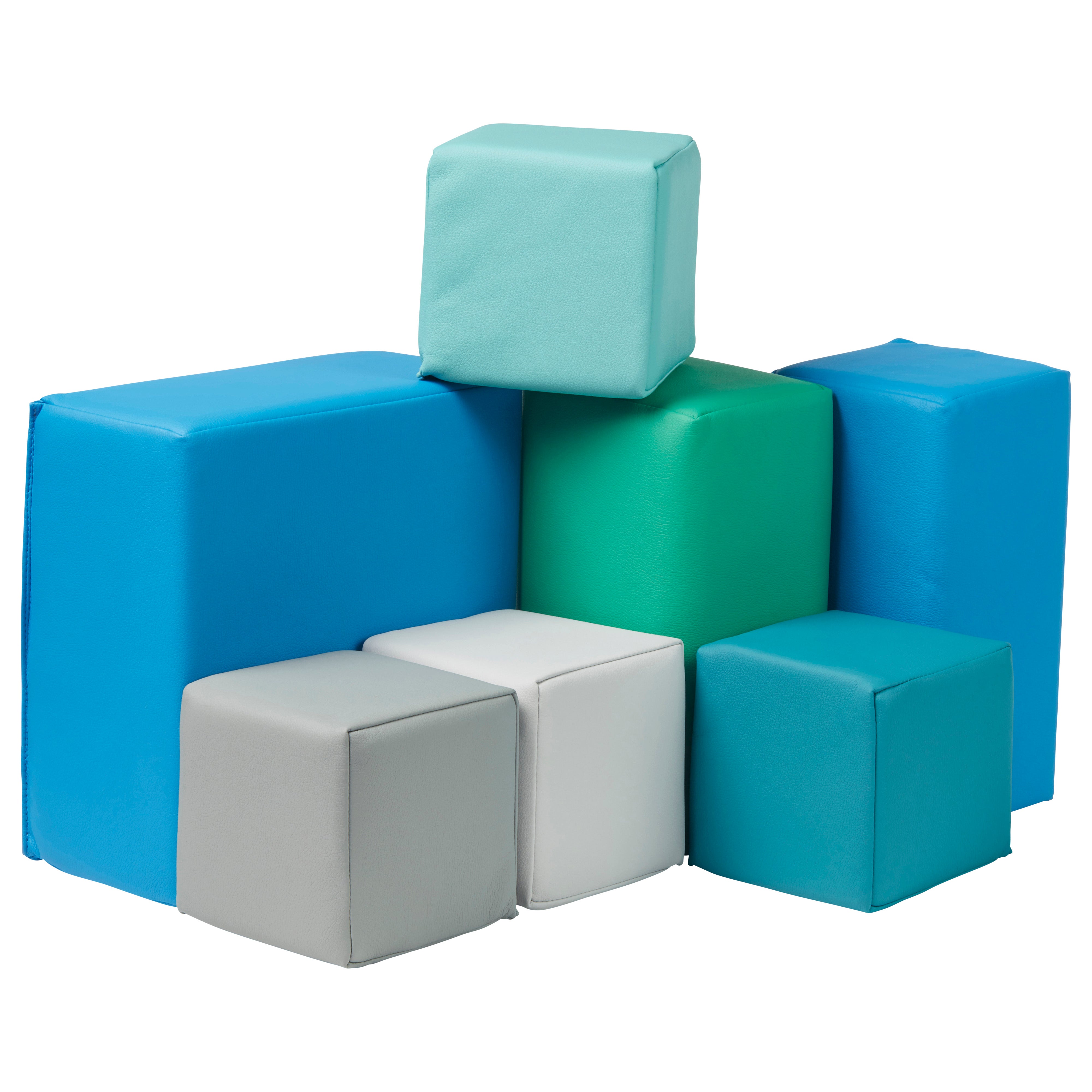 Toddler Foam Building Blocks, 7-Piece