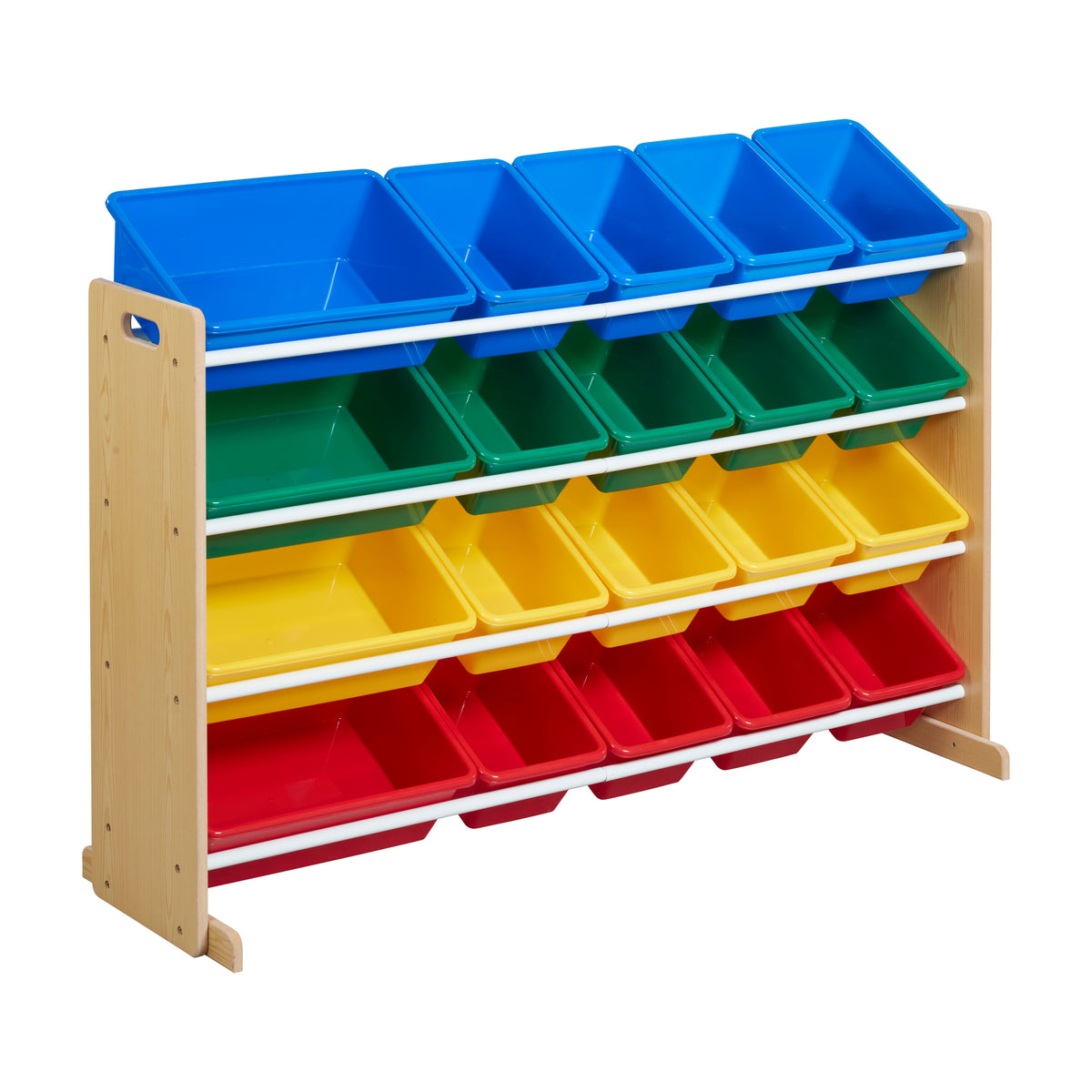 4-Tier Organizer with 20 Removable Plastic Bins, 4x5