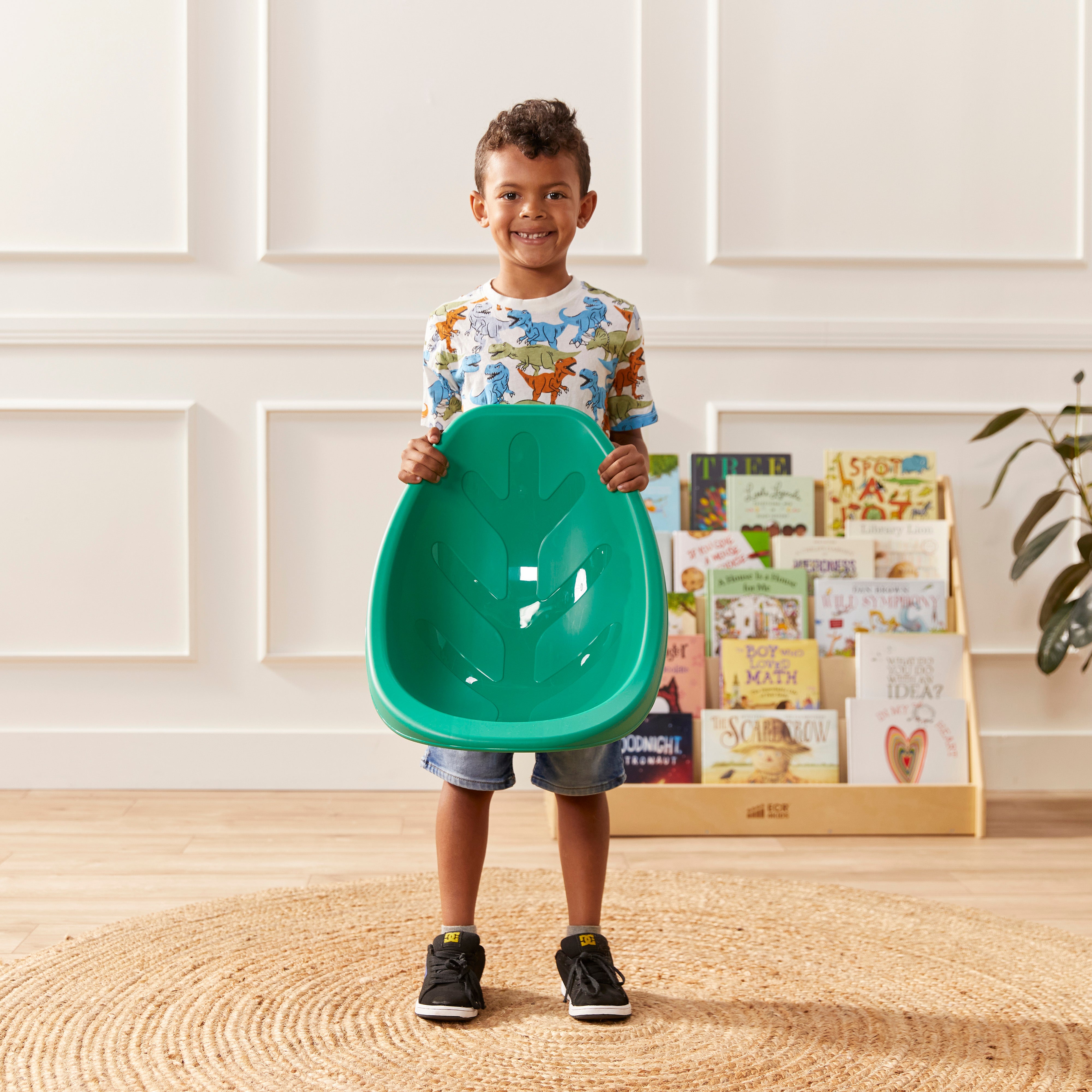 Mobile Leaf Seat Cart with 12 Leaf Floor Seats, Flexible Seating
