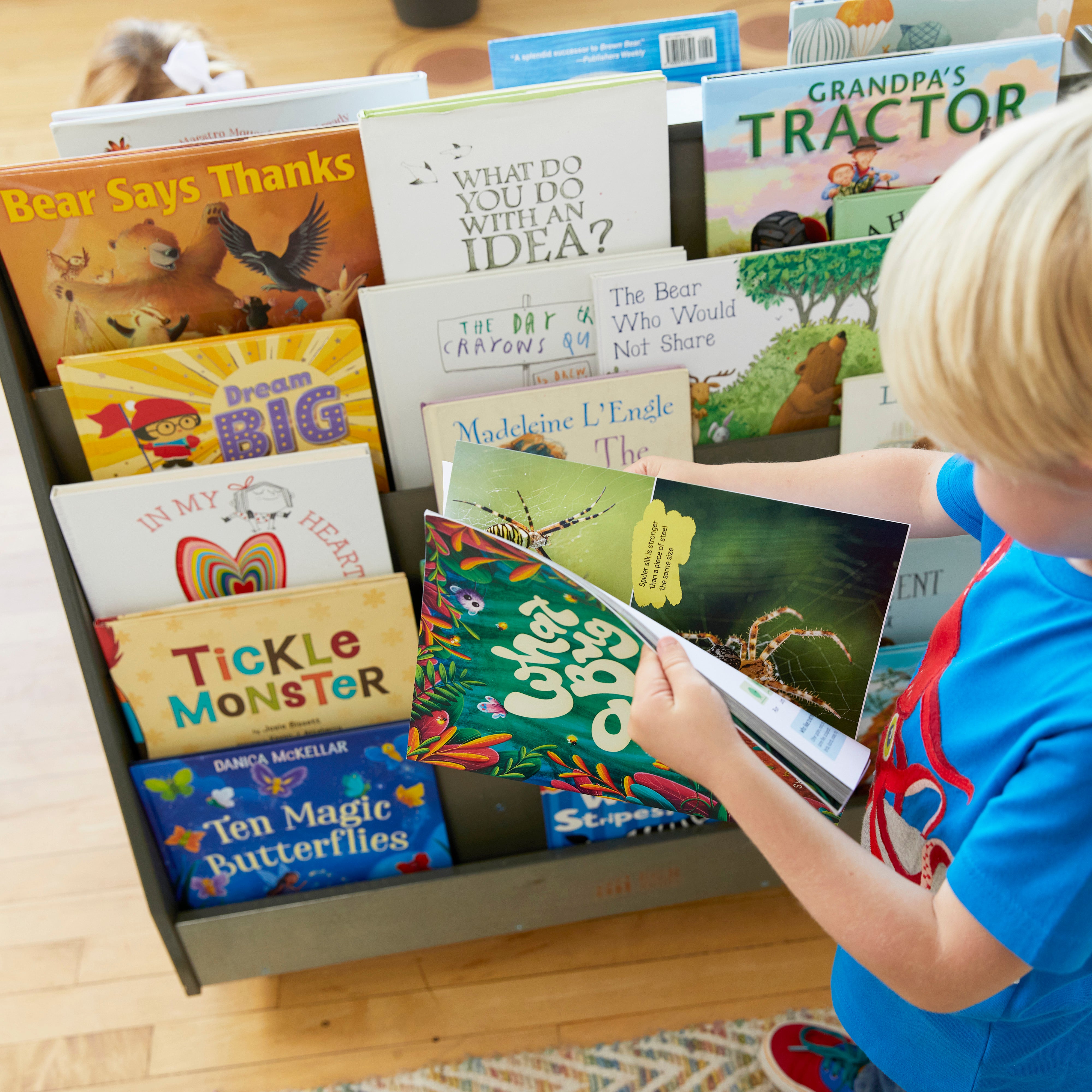 Double-Sided Mobile Book Display