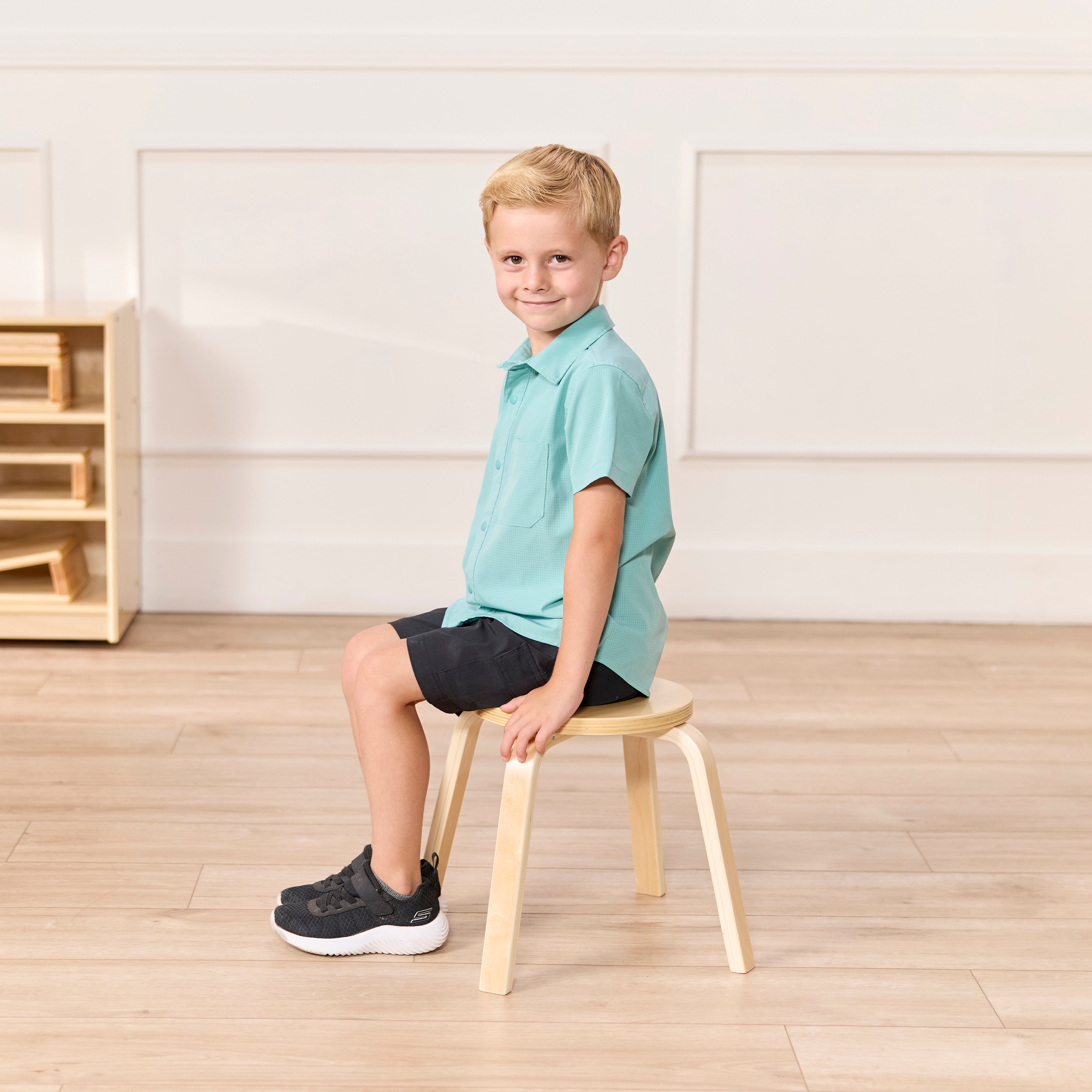 Bentwood Table and Stool Set, 5-Piece