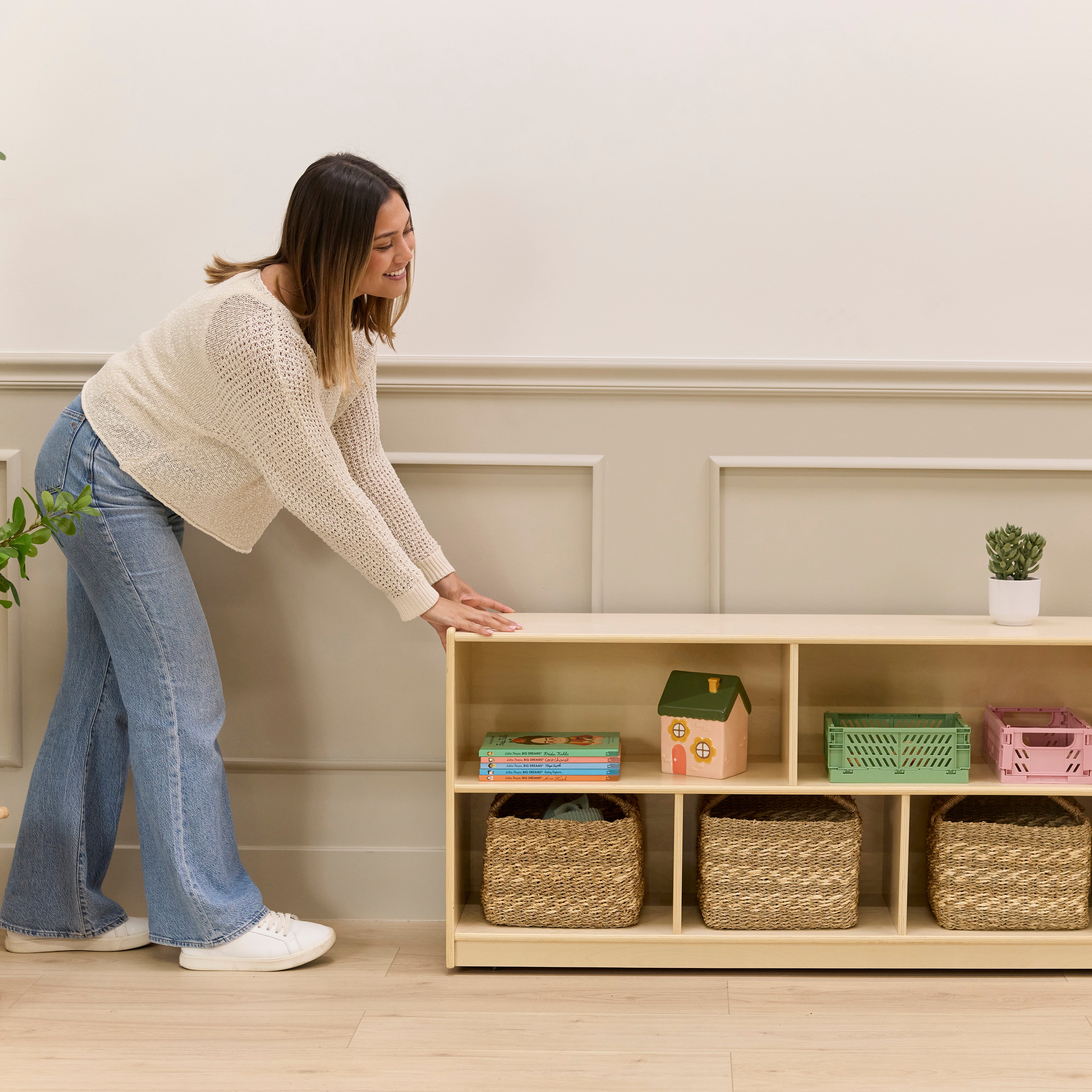 5-Compartment Mobile Storage Cabinet, Toddler