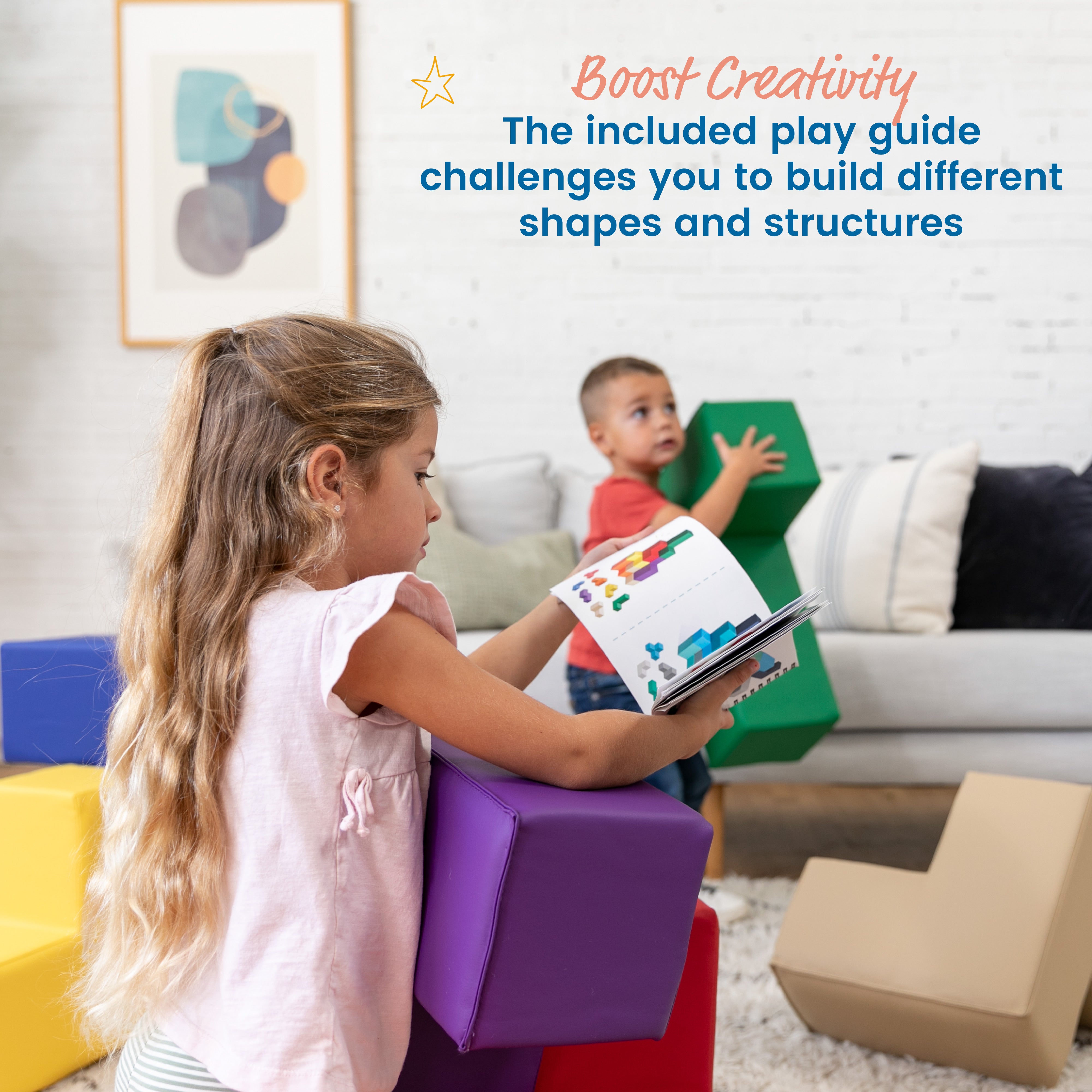 SoftZone Brainy Building Blocks, 7-Piece