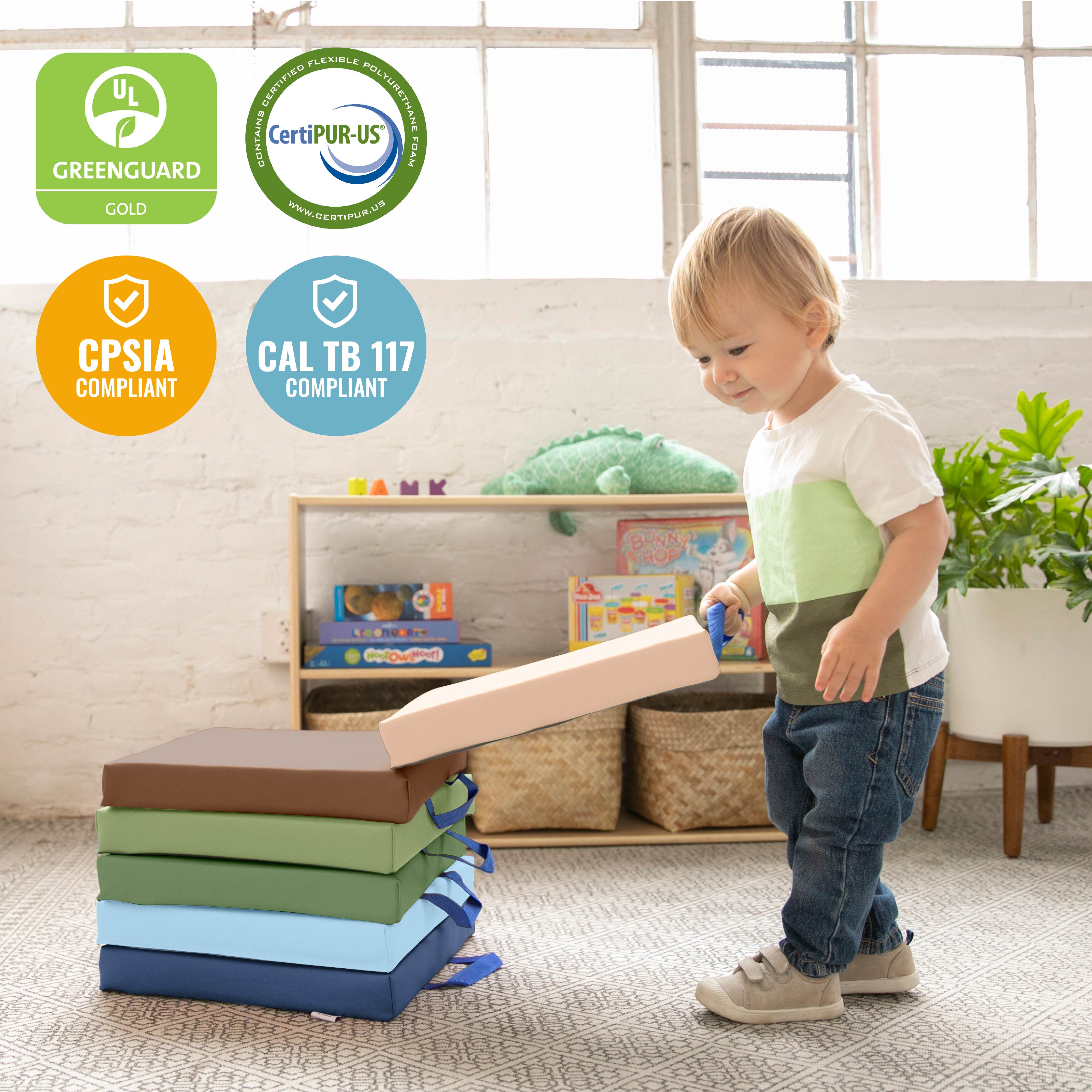 Floor Cushions, Square, 6-Piece